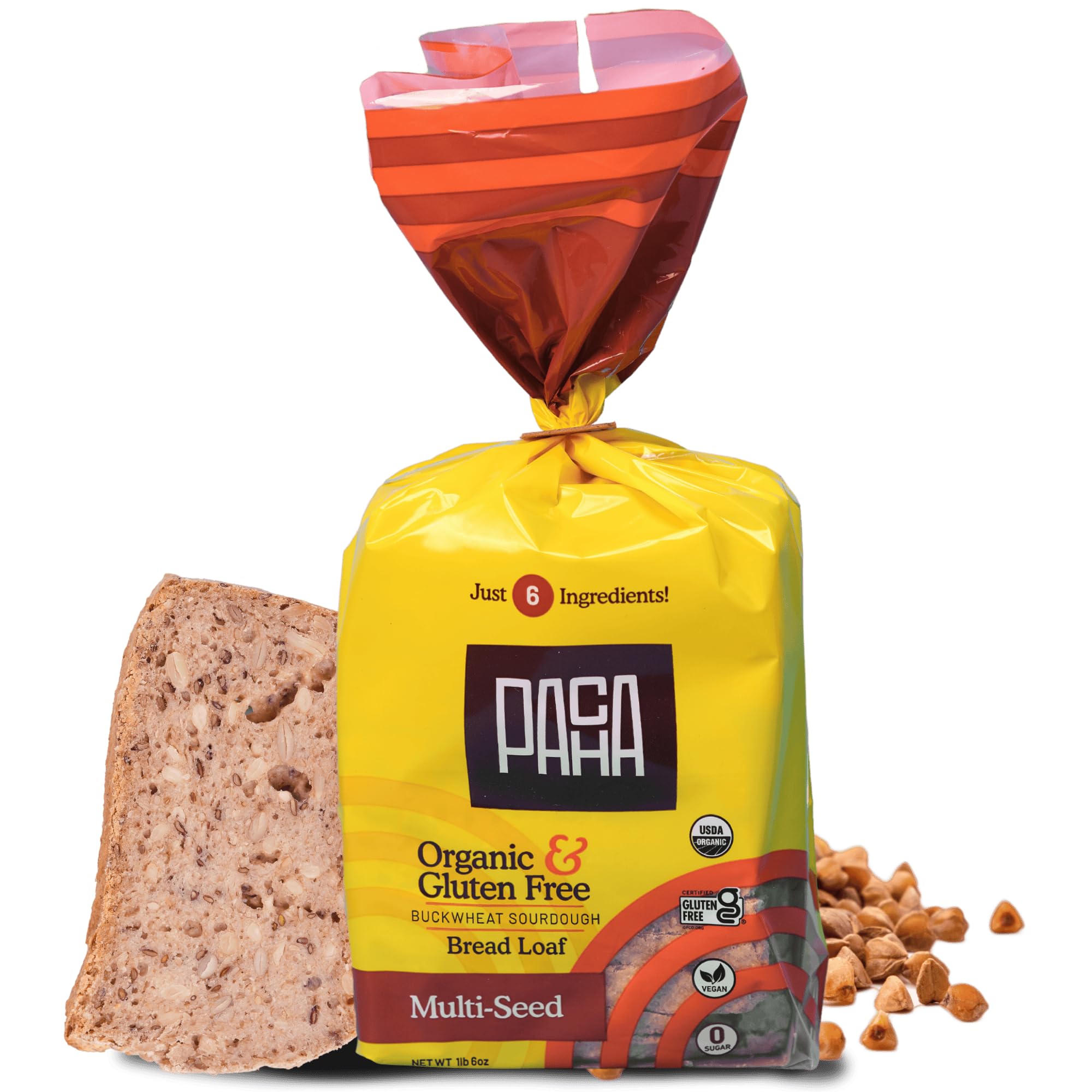 Pacha Organic Multiseed Buckwheat Sourdough, 22 OZ