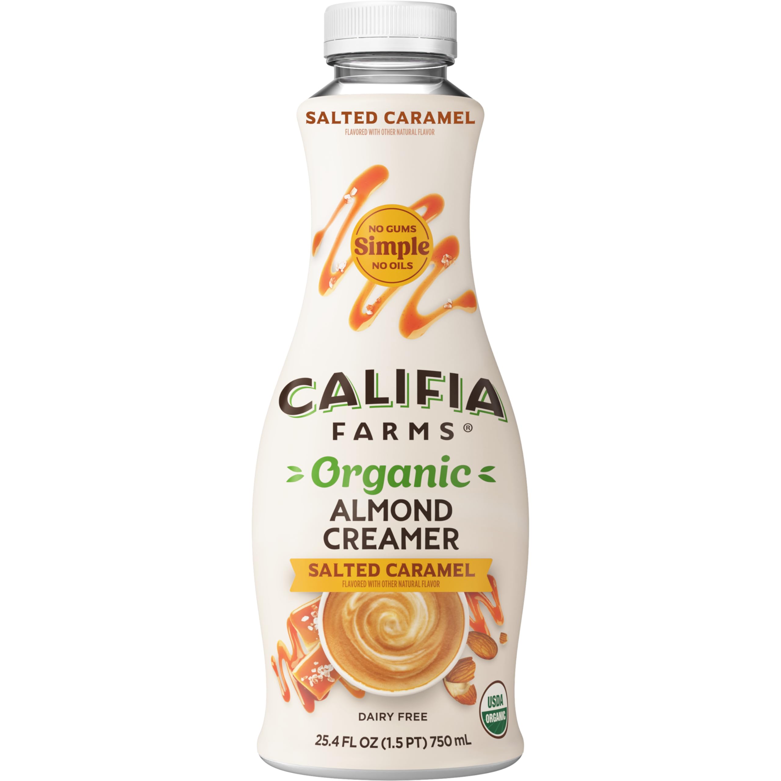 Creamer Almond Salted Caramel Organic, 25.4 Fl Oz