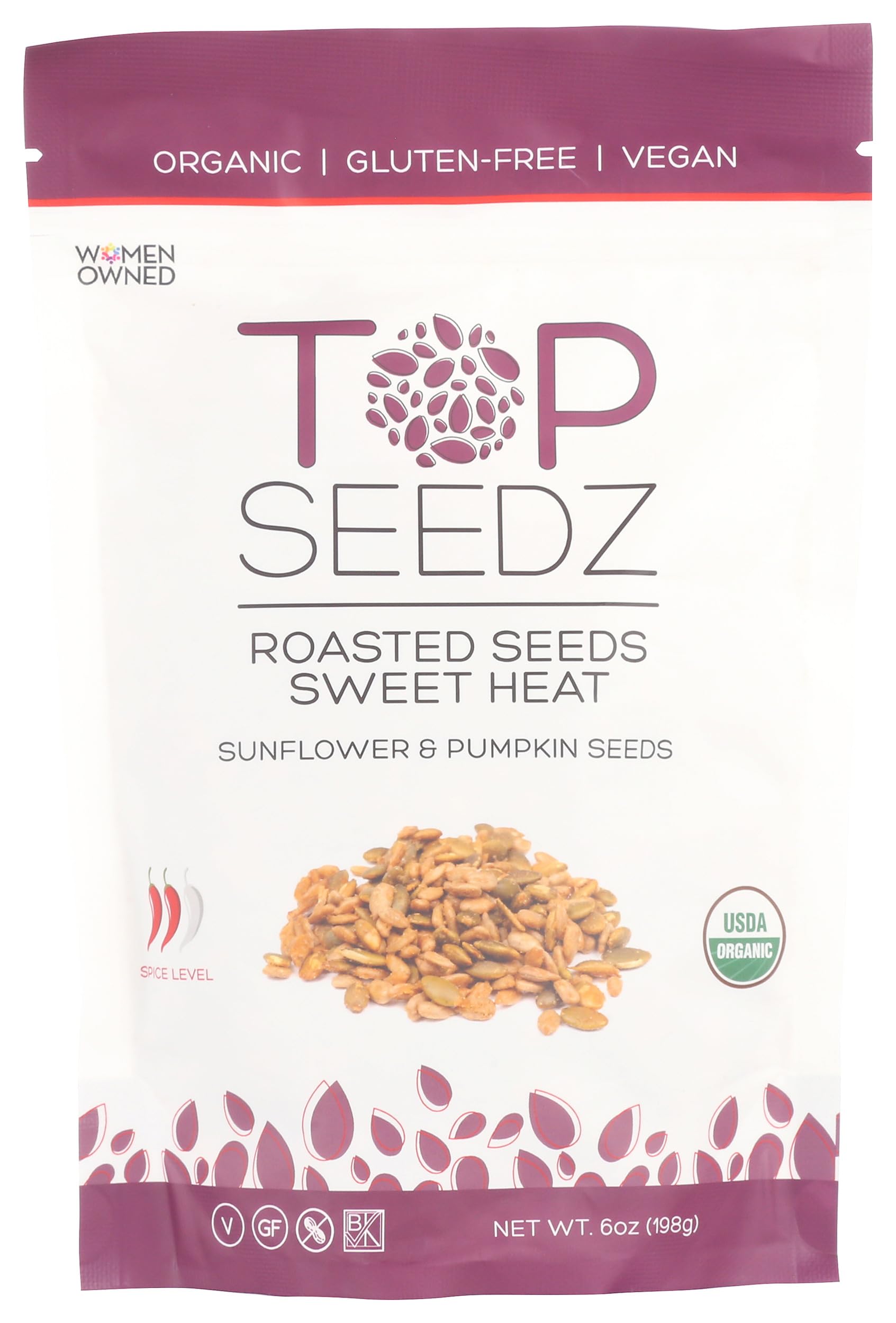 Seeds Roasted Seweet Heat Organic, 6 Ounce