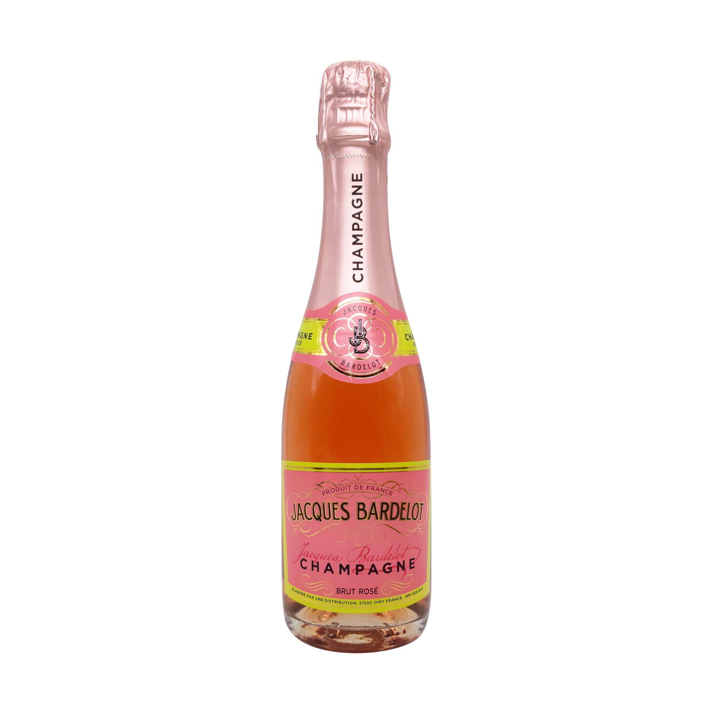Jacques Bardelot, Champagne Brut Rose, 375mL