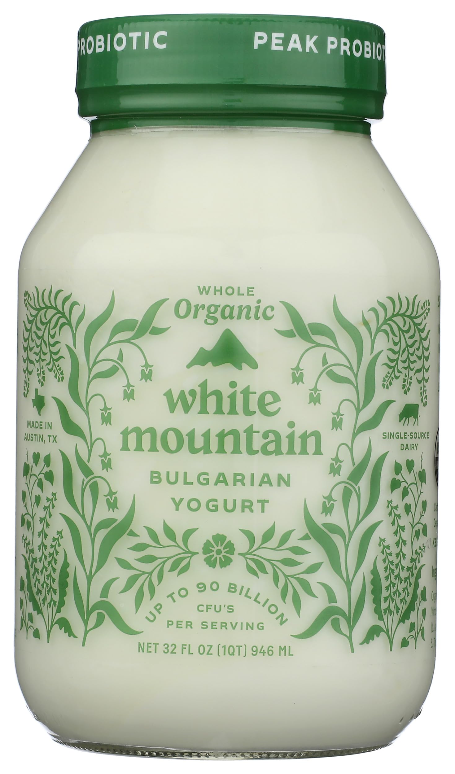 Organic Whole Milk Bulgarian Yogurt, 32 oz