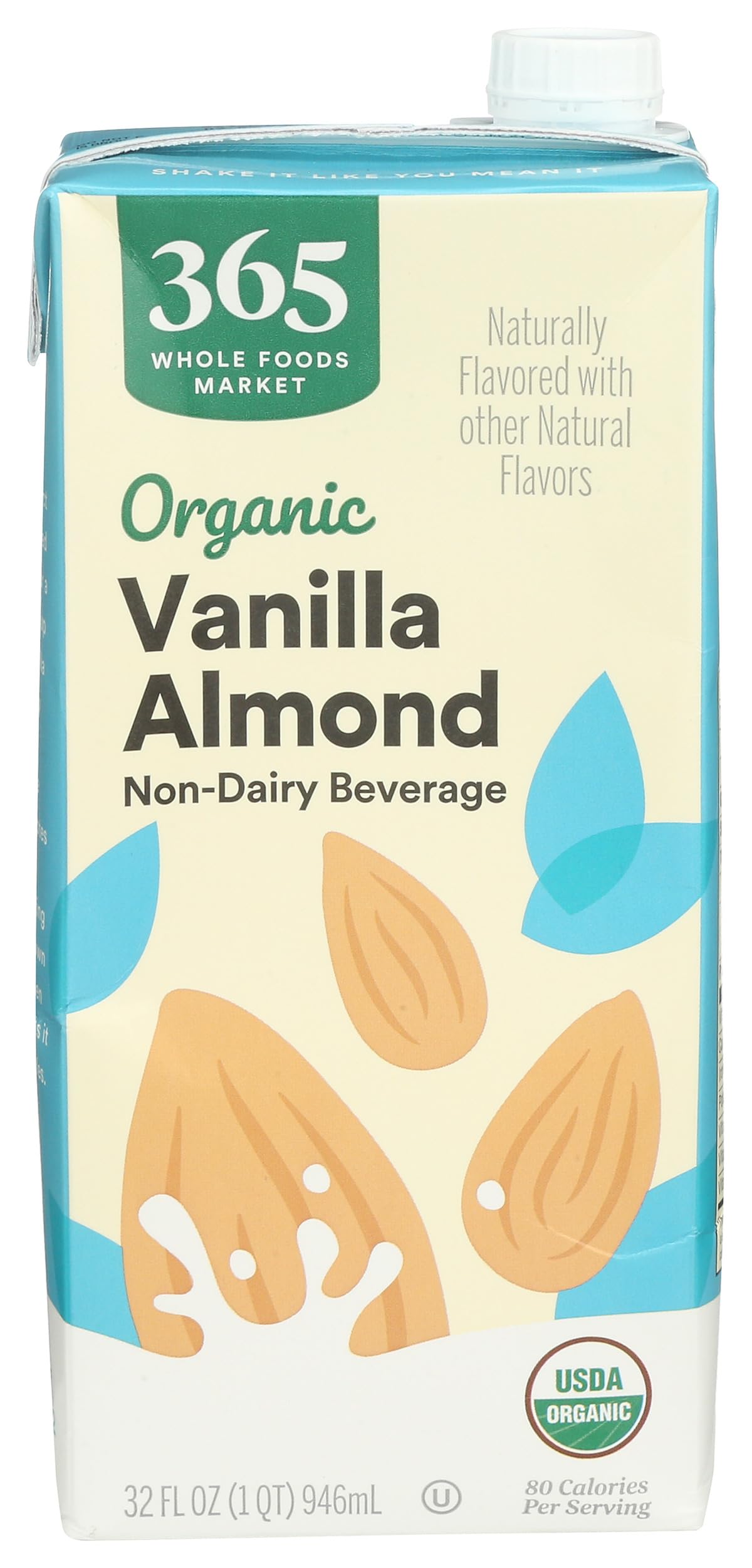Organic Vanilla Almond Milk, Vegan, Low-Fat, 32 Fl Oz