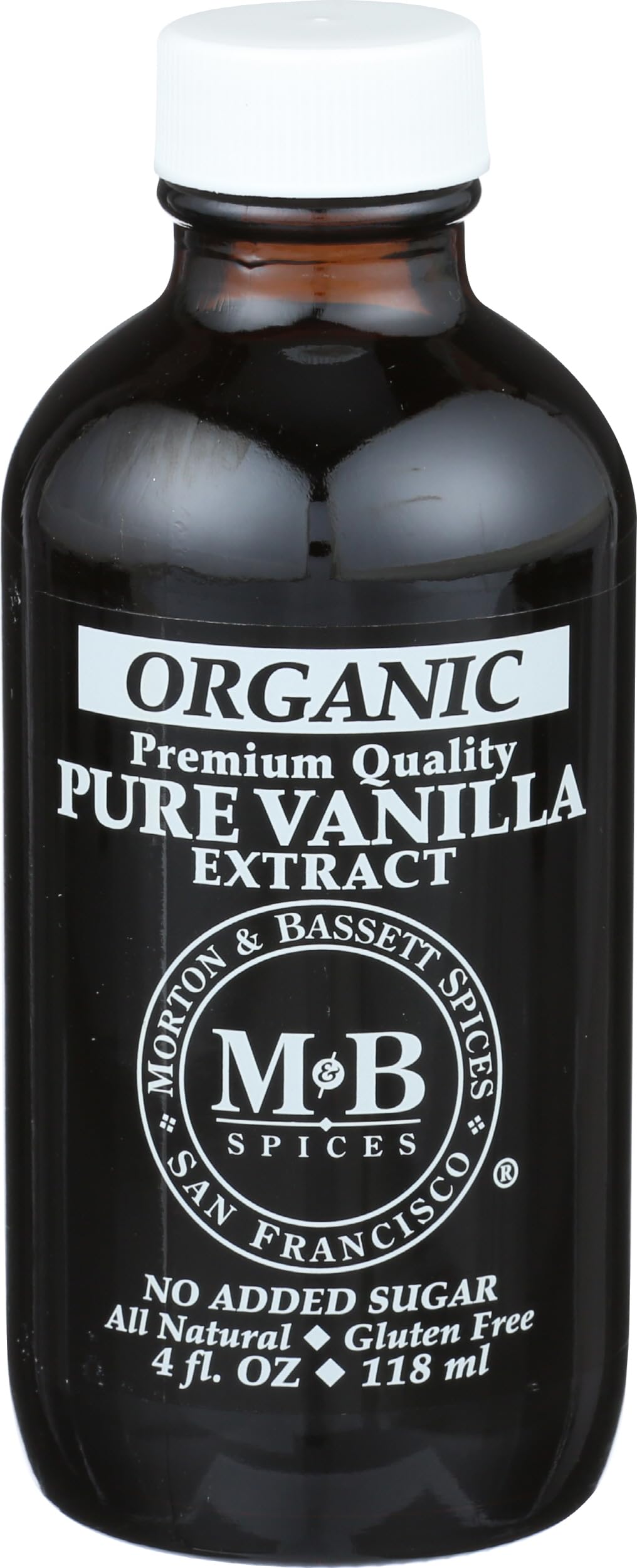 Morton & Basset Pure Extract, Organic Vanilla, 4 Ounce