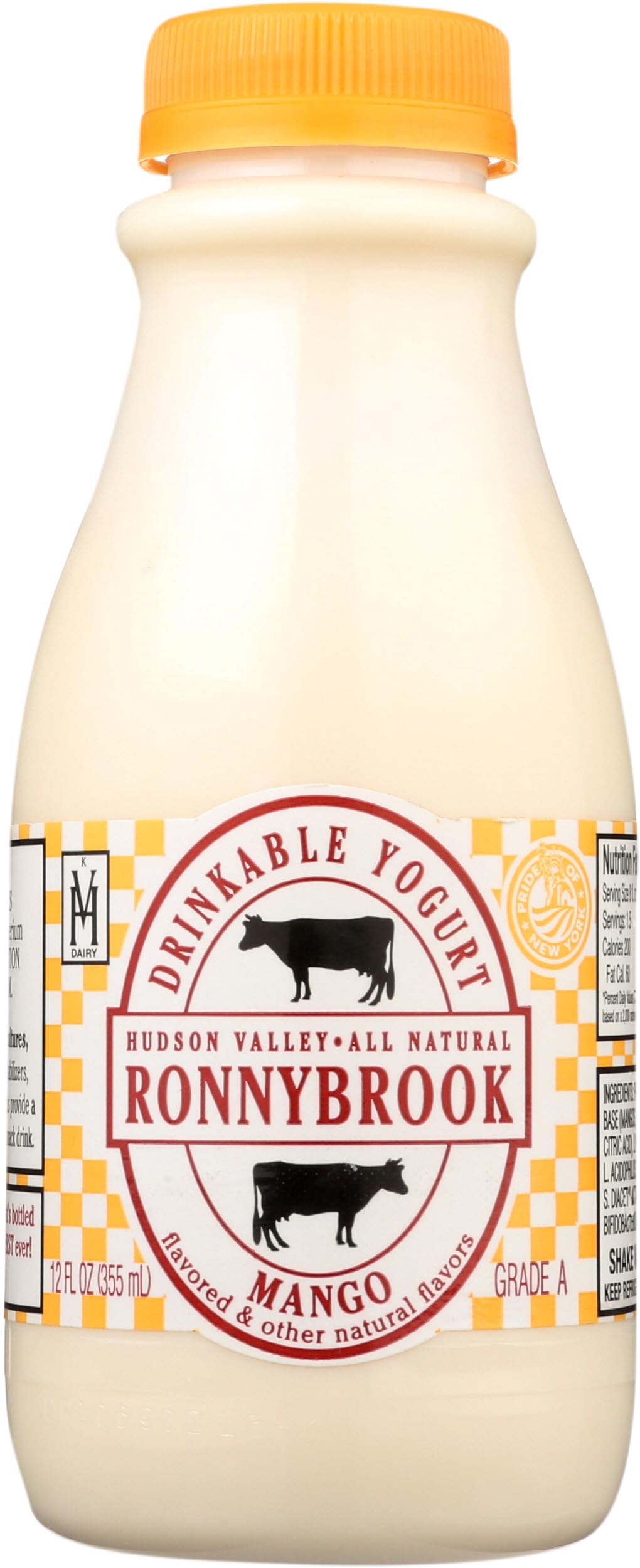 Ronnybrook Farm Dairy, Yogurt Drinkable Mango, 12 Fl Oz