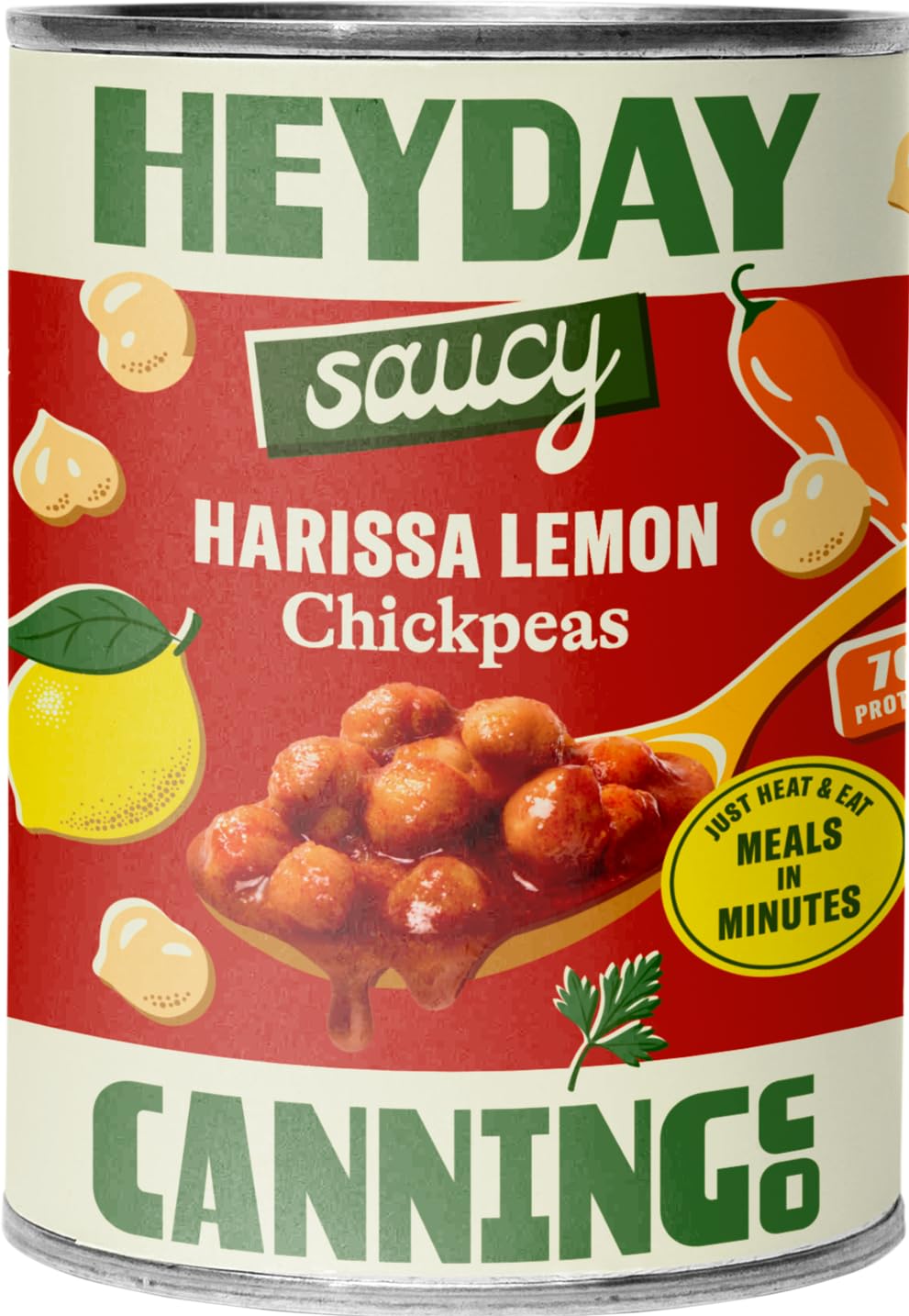 Chickpeas Harissa Lemon, 15 Ounce
