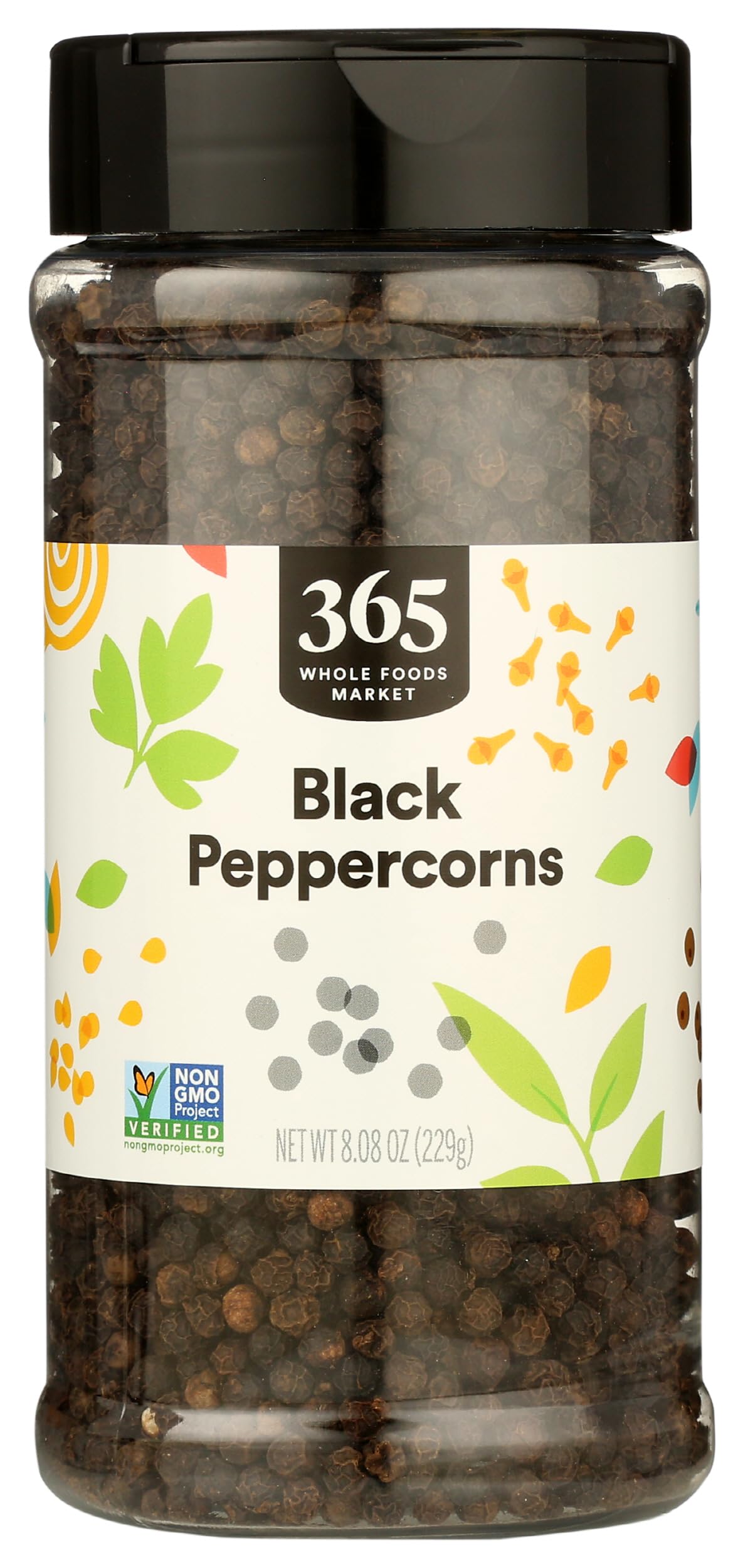 Whole Black Peppercorns, 8.08 Ounce