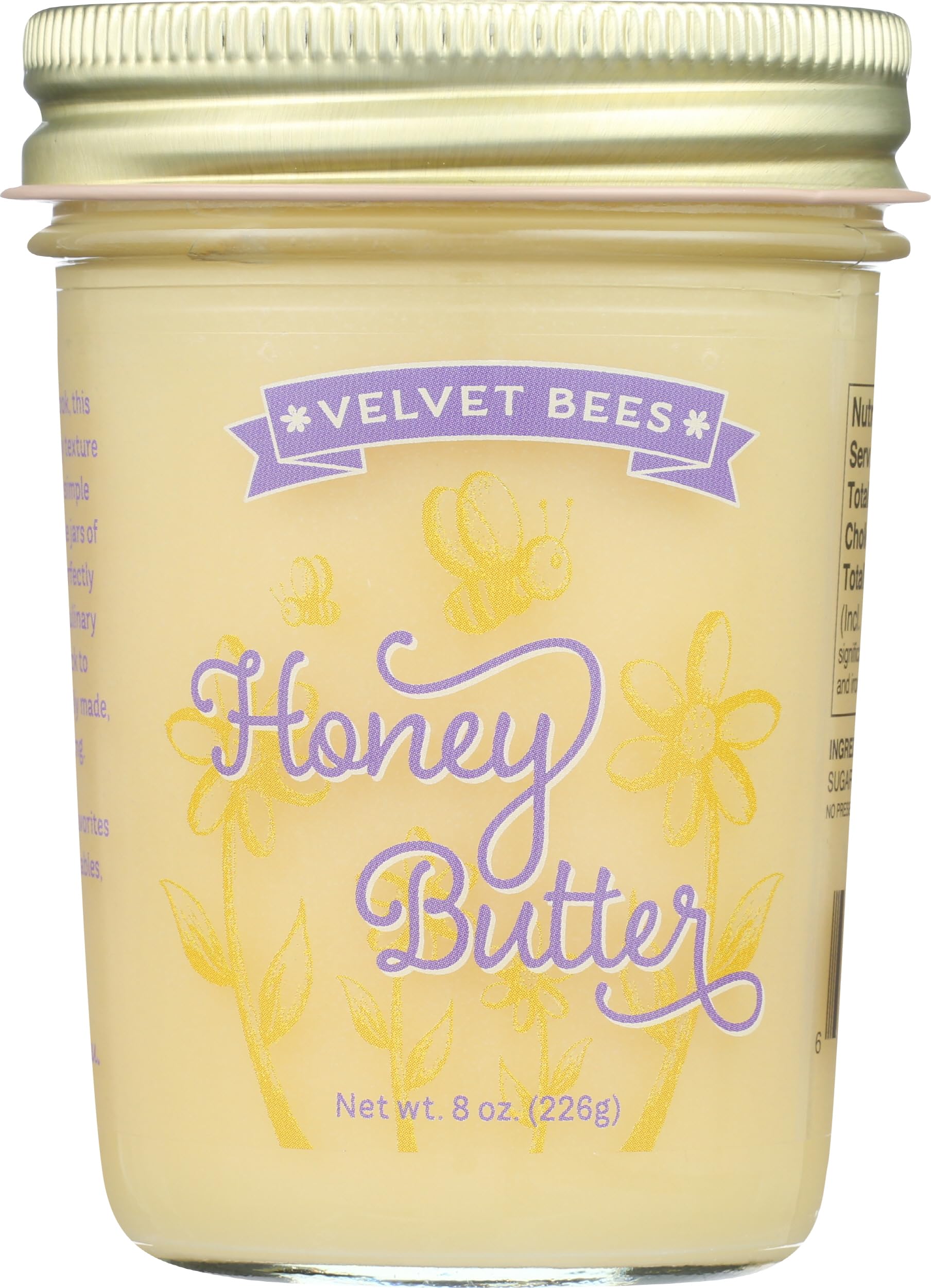 Velvet Bees Butter Honey, 8 Ounce