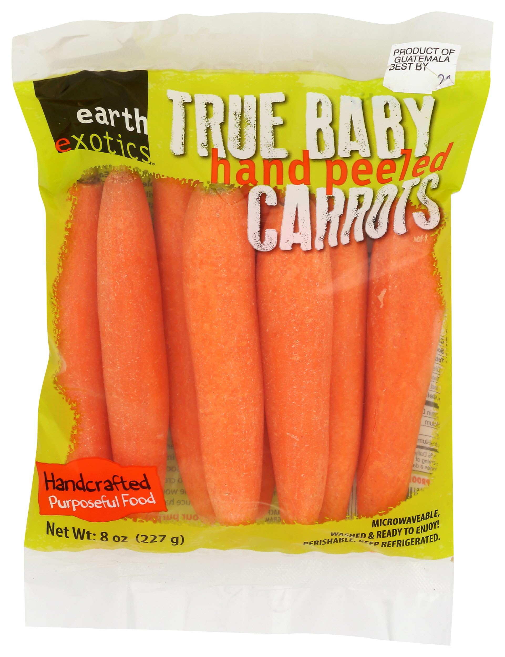 Exotic, Carrot Baby Peeled Bag Conventional, 8 Ounce
