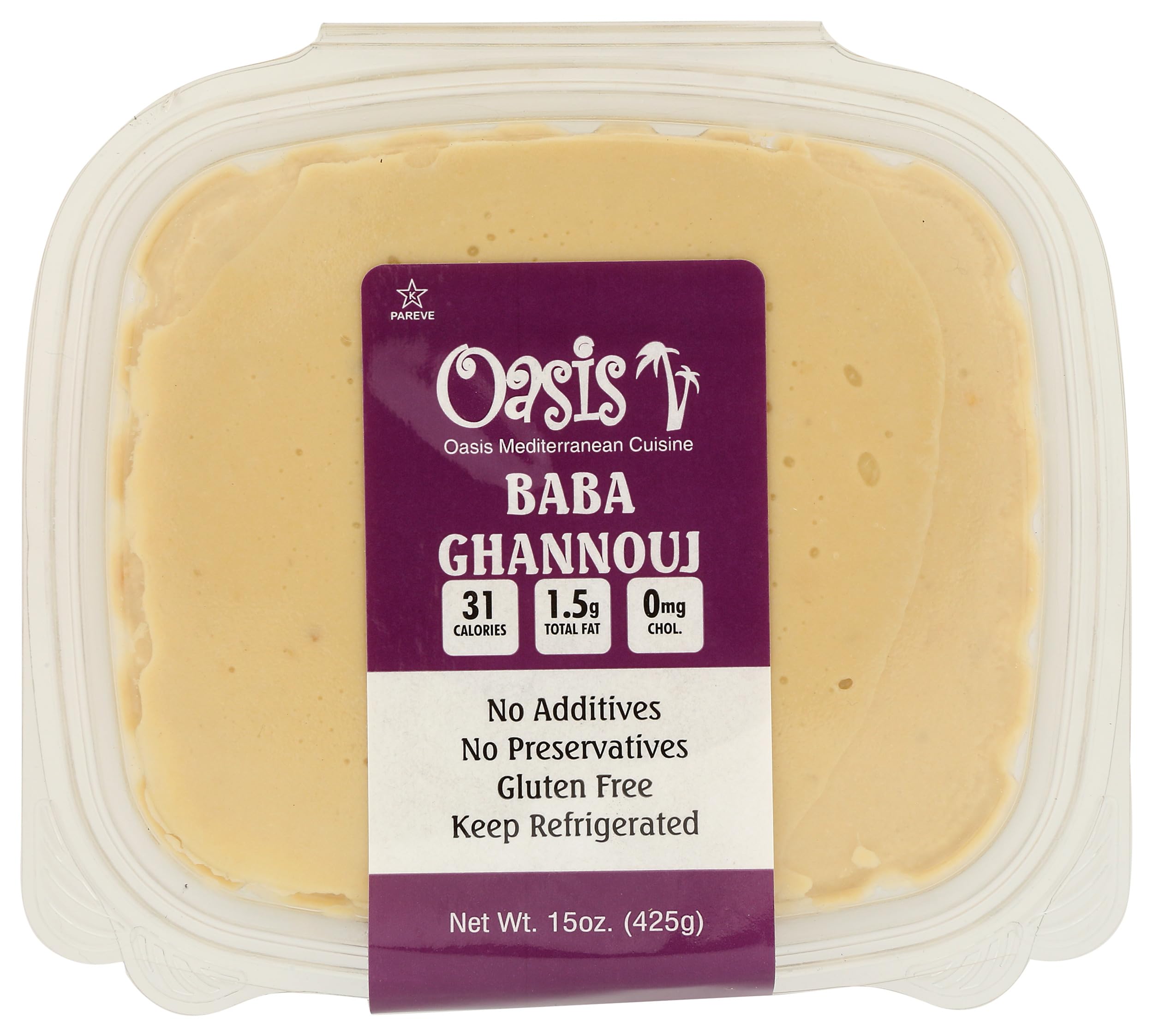 Oasis Foods Baba Ghannouj, 16 Oz