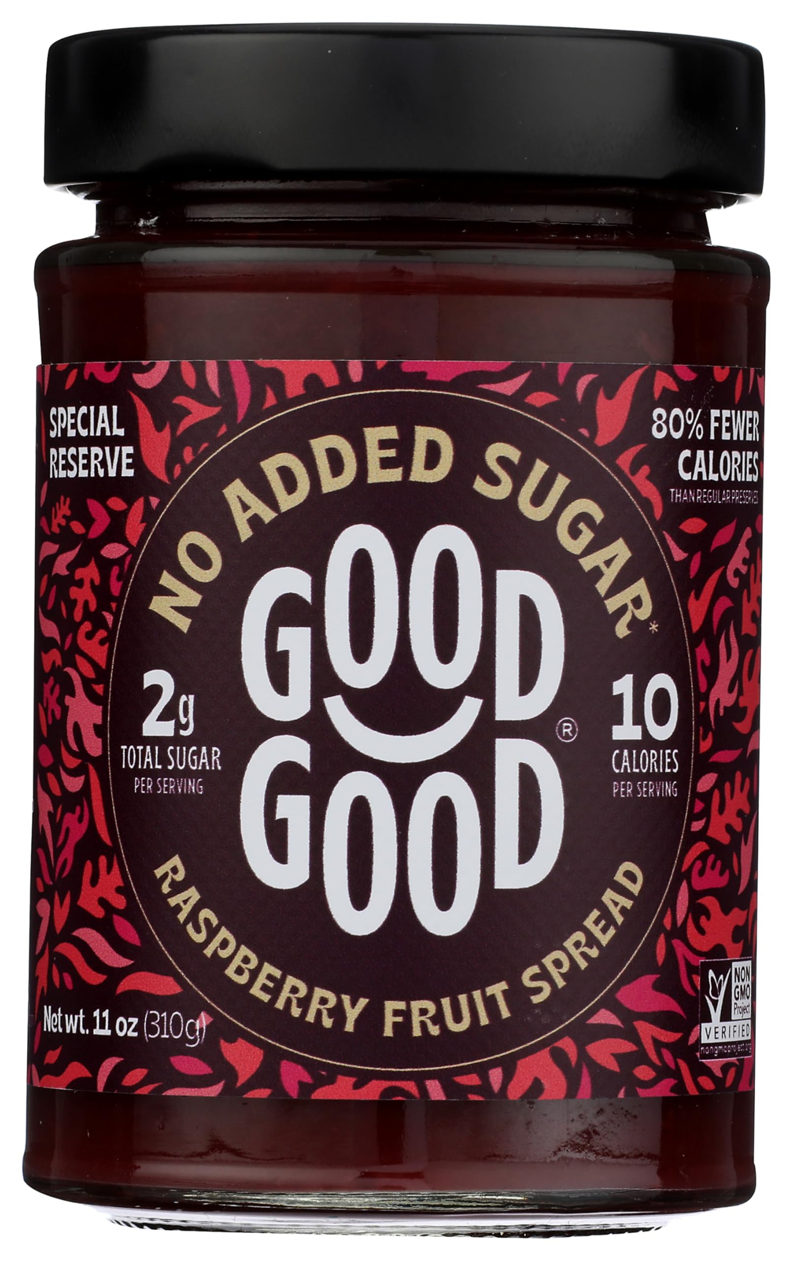 GOOD GOOD Special Reserve Raspberry Fruit Spread, 11 OZ