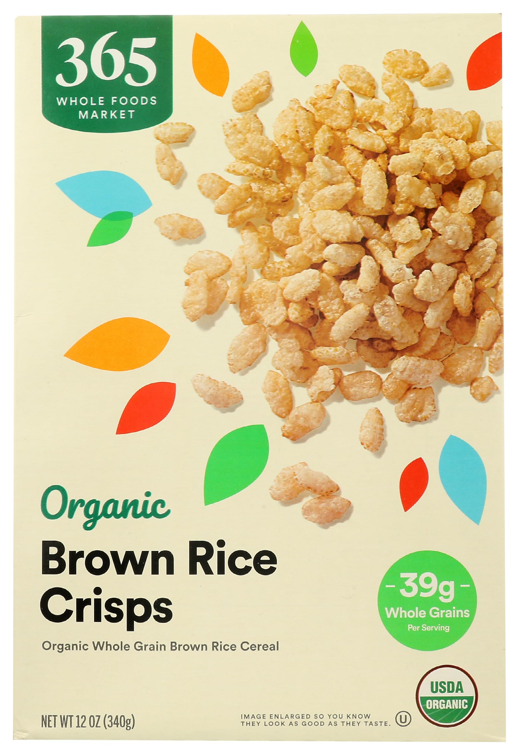 Organic Brown Rice Crisps Cereal, 12 Ounce