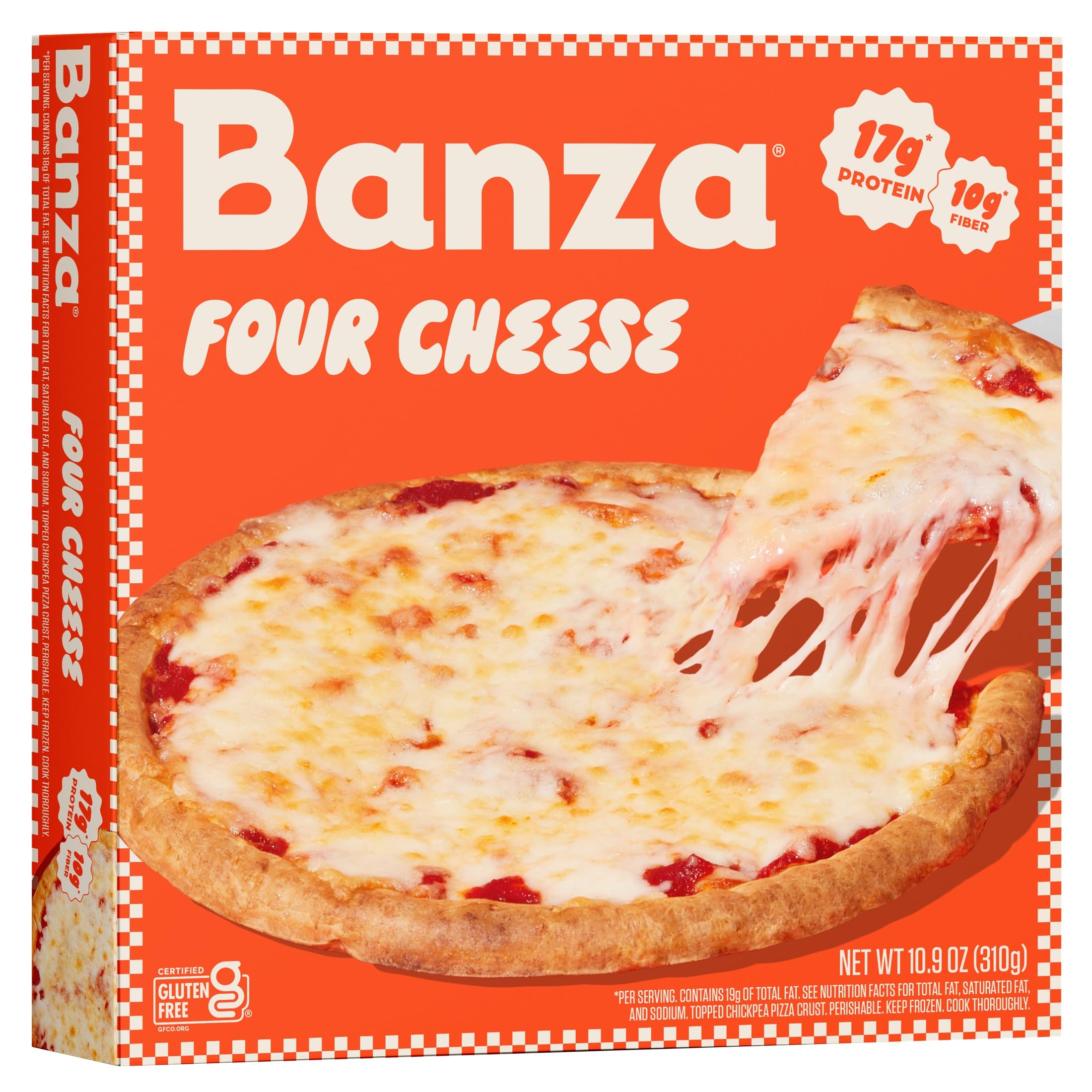 Banza Four Cheese Gluten Free Chickpea Pizza, 10.9 OZ
