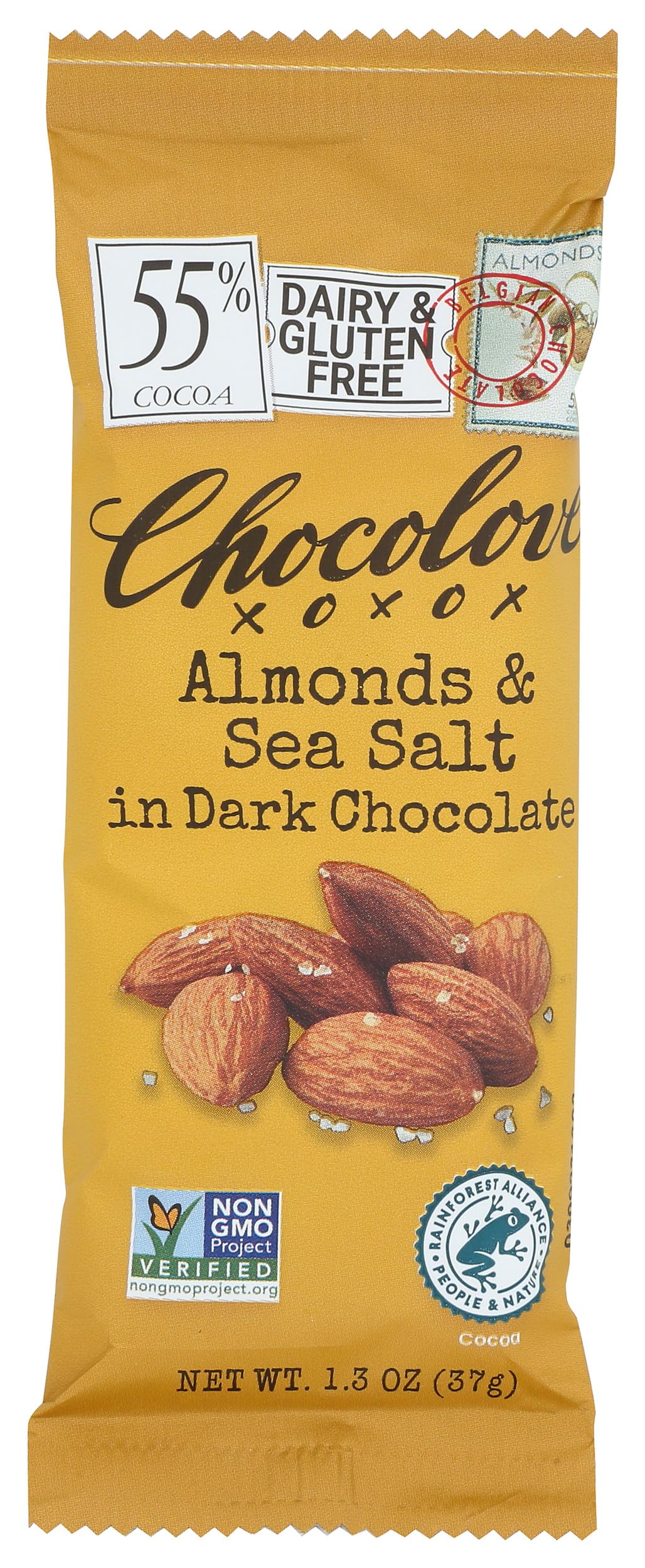 Almonds & Sea Salt in Dark Chocolate Bar, 1.3 Ounce