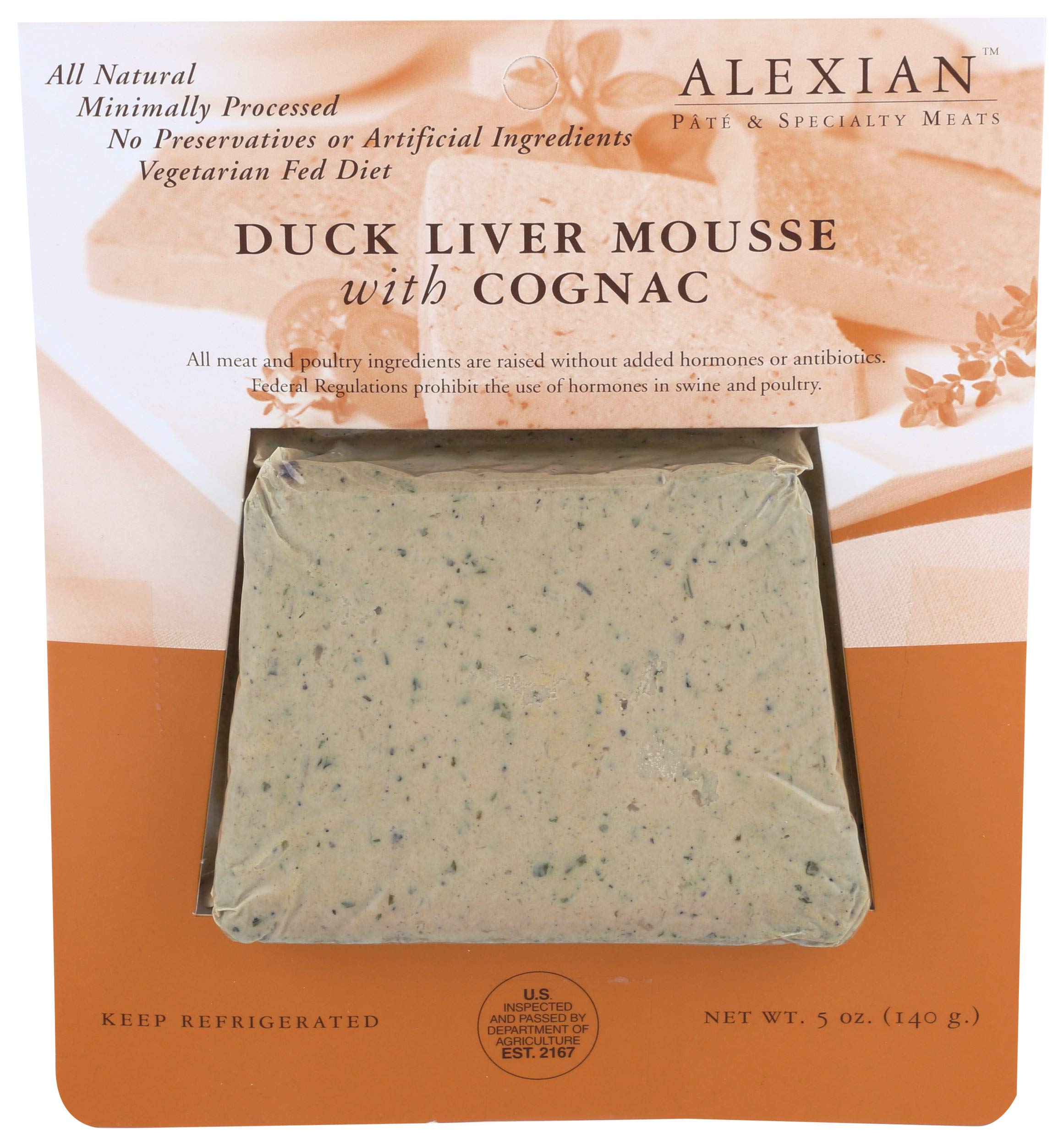 Alexian Duck Liver Mousse Pate with Cognac, 5 oz