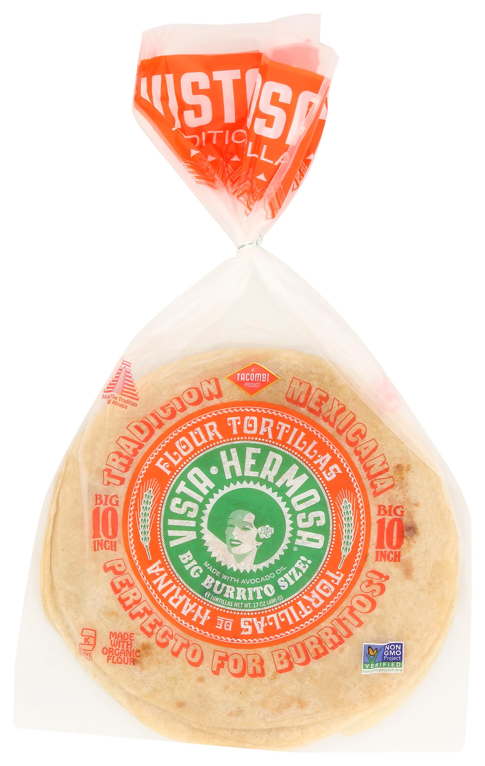 Vista Hermosa, Tortillas Flour, 17 Ounce