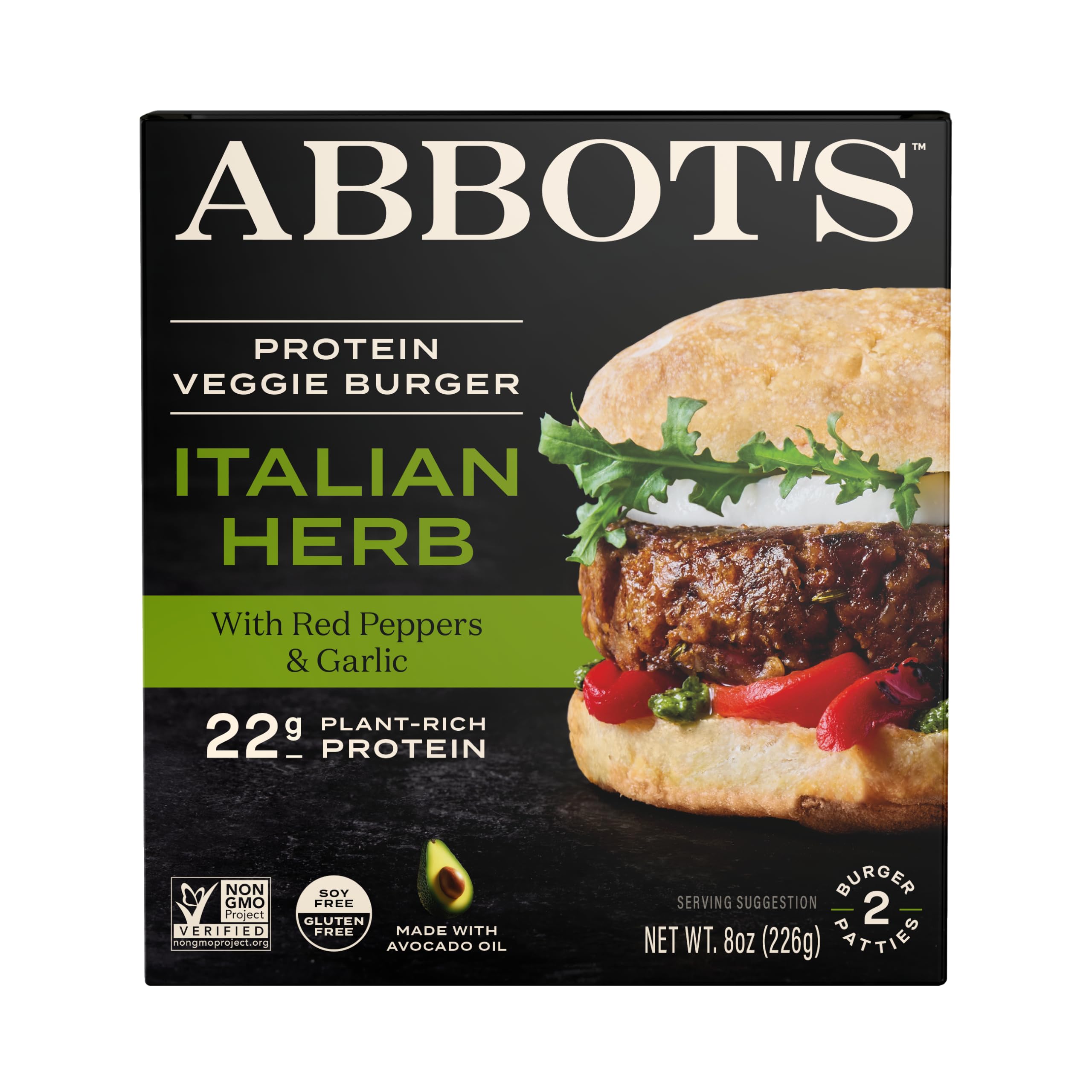 Abbot’s High-Protein Veggie Burger, Italian Herb