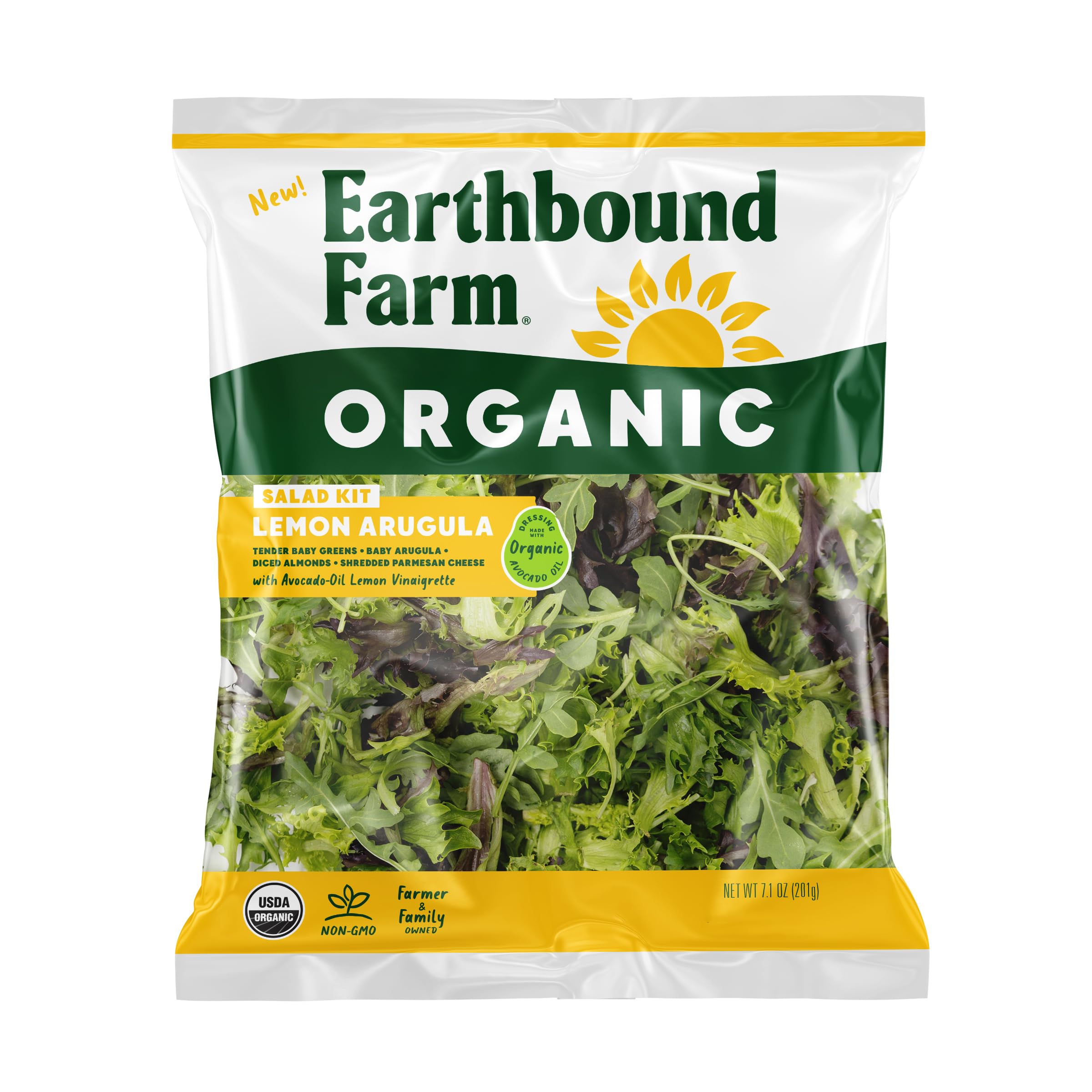 Earthbound Farm Organic Lemon Arugula Salad Kit, 7.1 OZ