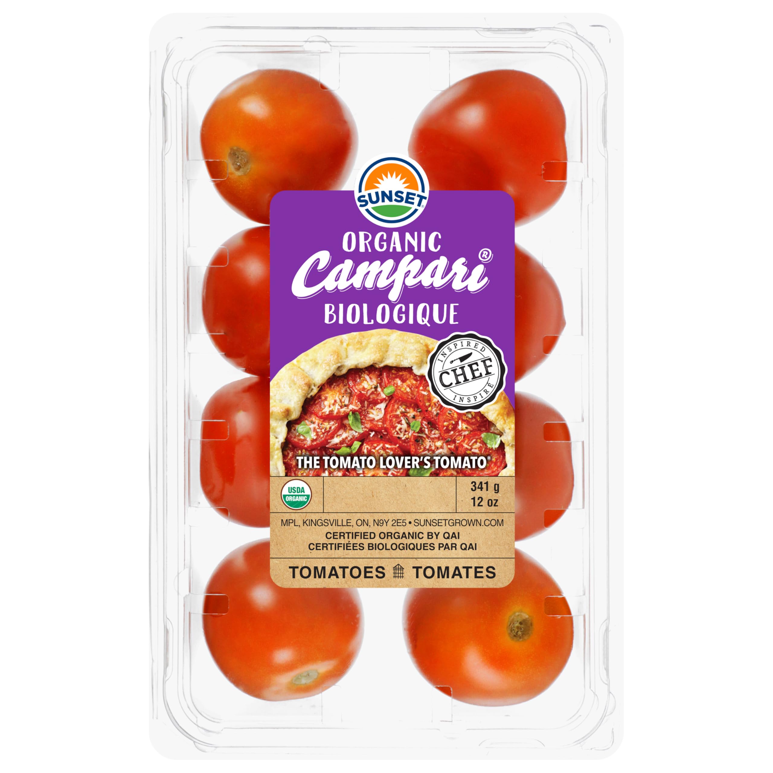 Sunset Produce, Tomato Campari Organic, 12 Ounce