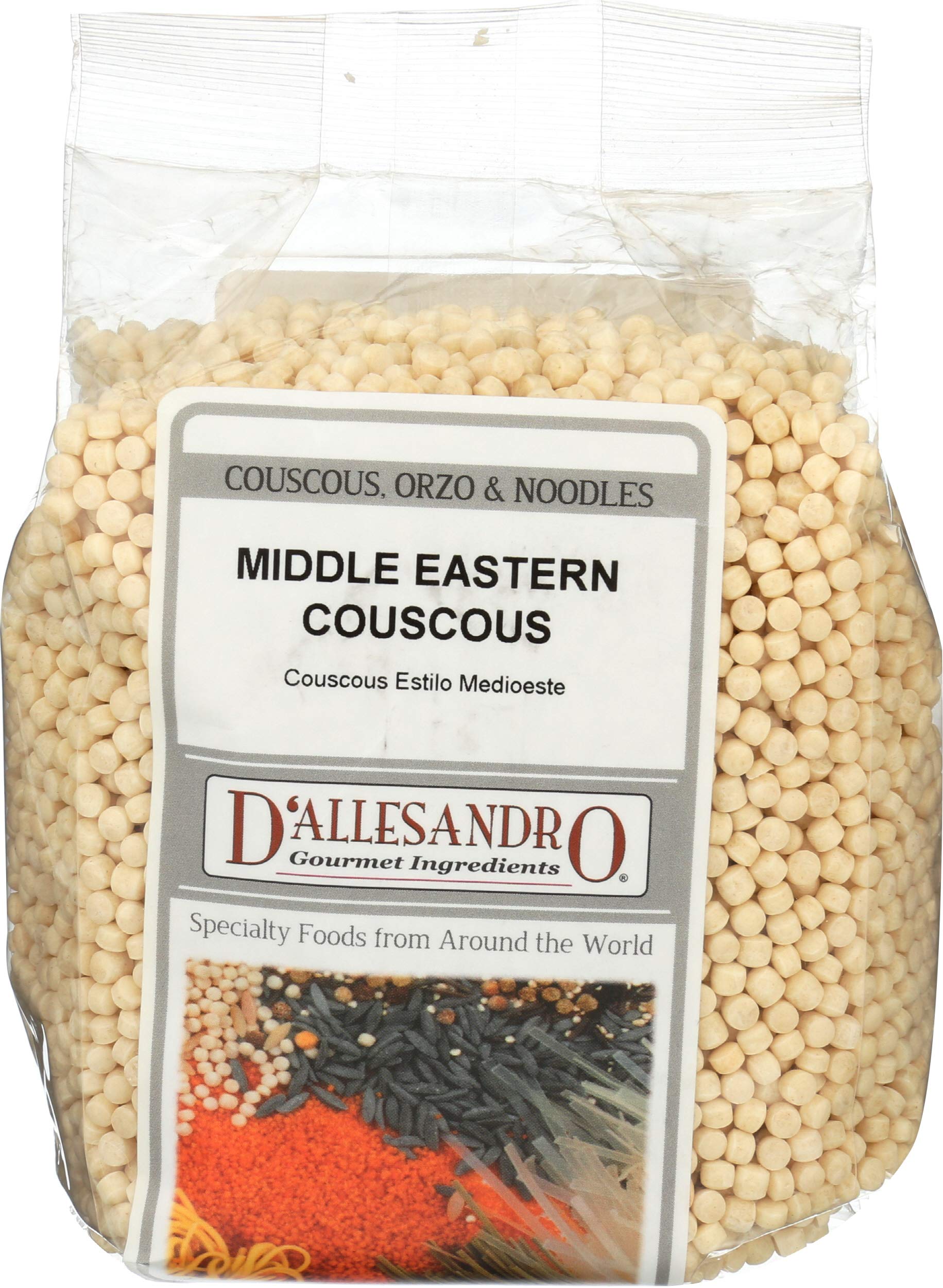 D Allesandro Toasted Middle East Couscous, 12 OZ