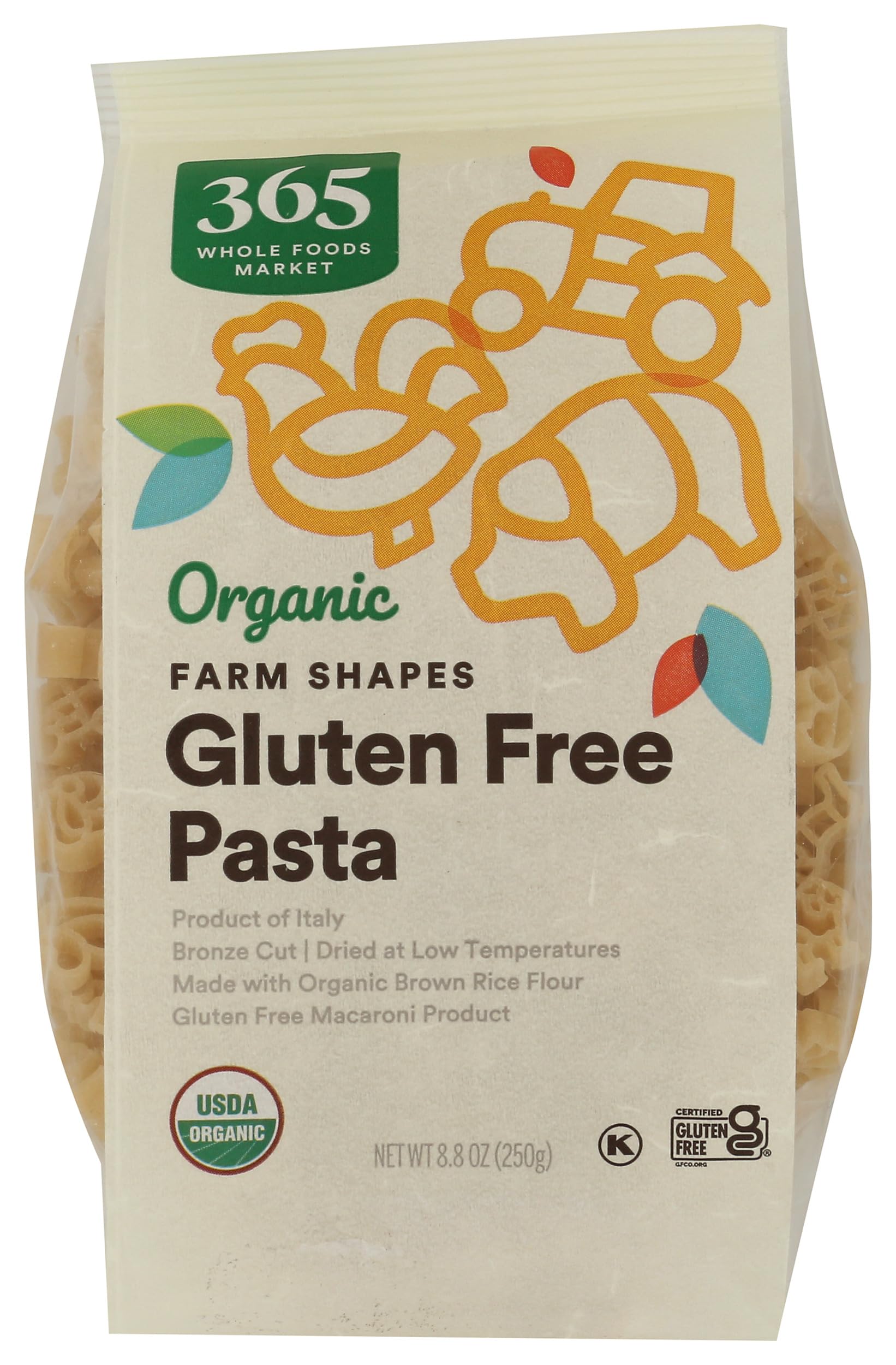 Organic Farm Animals & Tractors Pasta, 8.8 Ounce