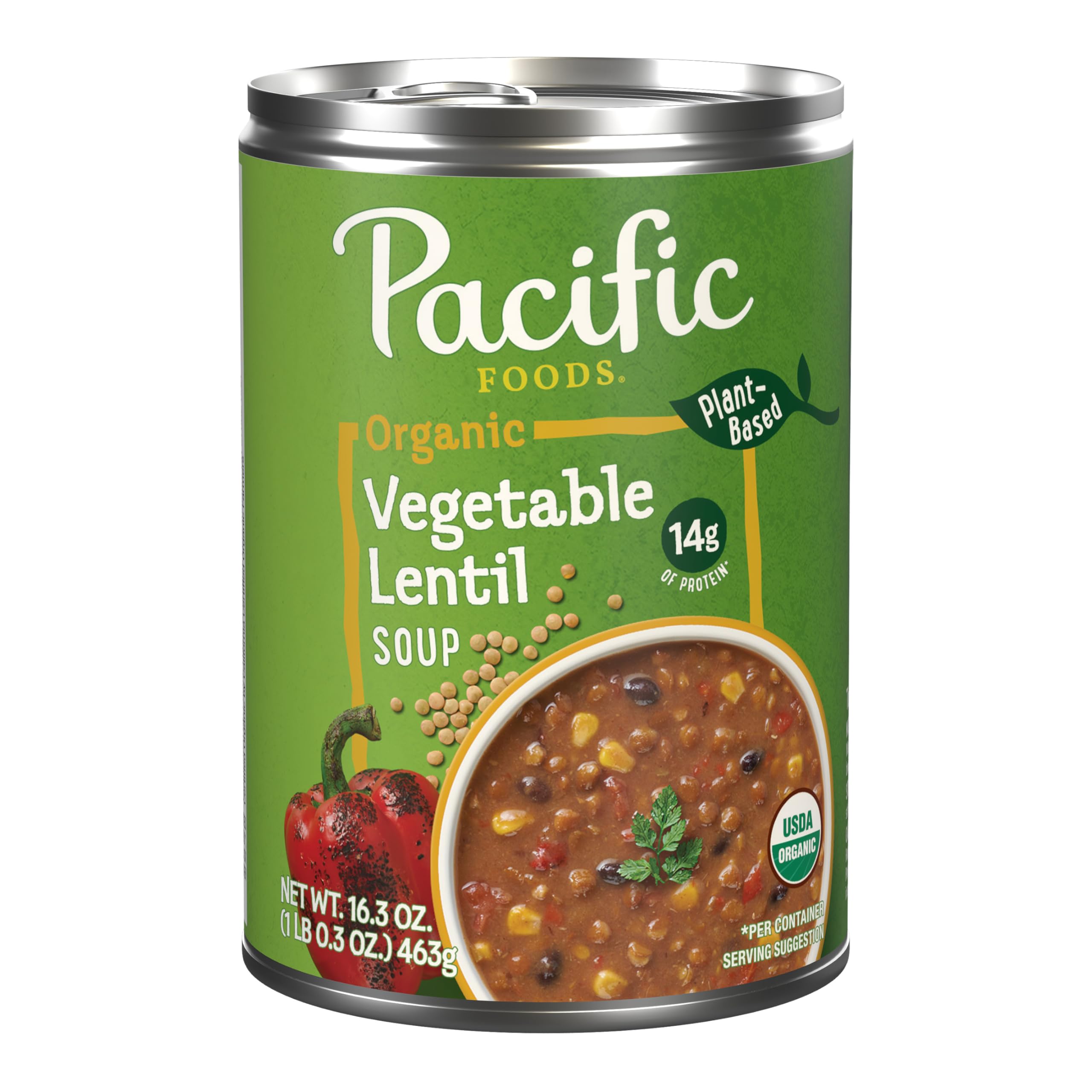 Pacific Foods Organic Vegetable Lentil Soup, 16.3 OZ
