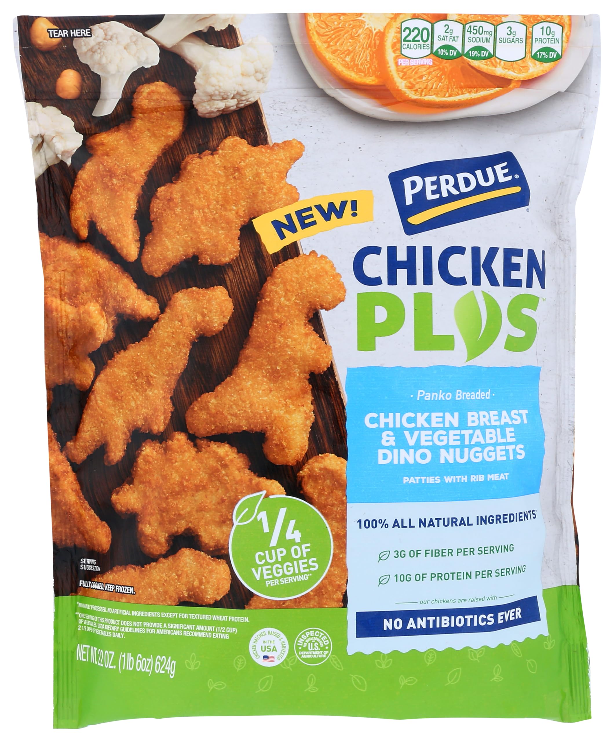 PERDUE Chicken & Vegetable Dino Nuggets, 22 OZ