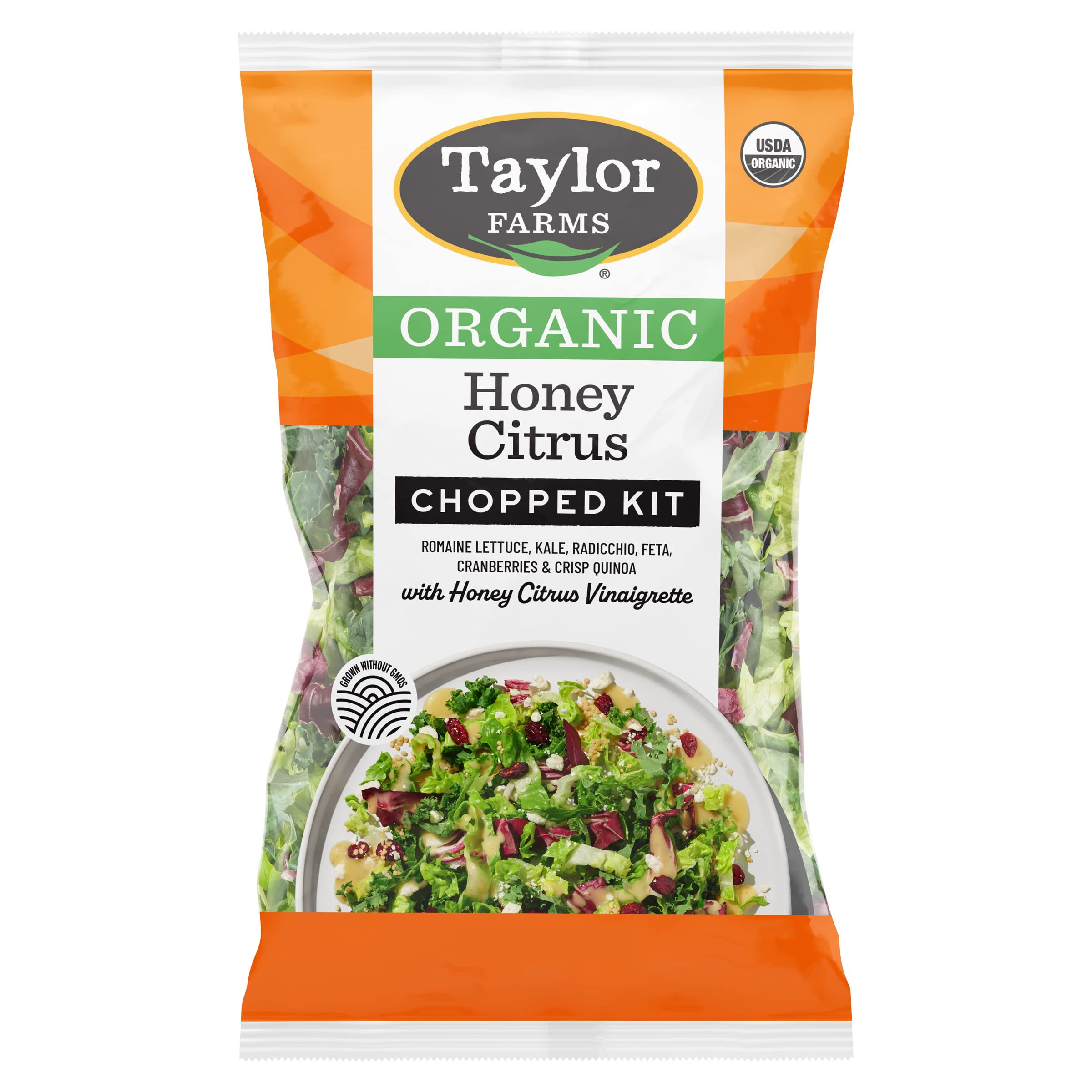 Taylor Farms Organic Honey Citrus Chopped Salad Kit, 9.25 Ounce