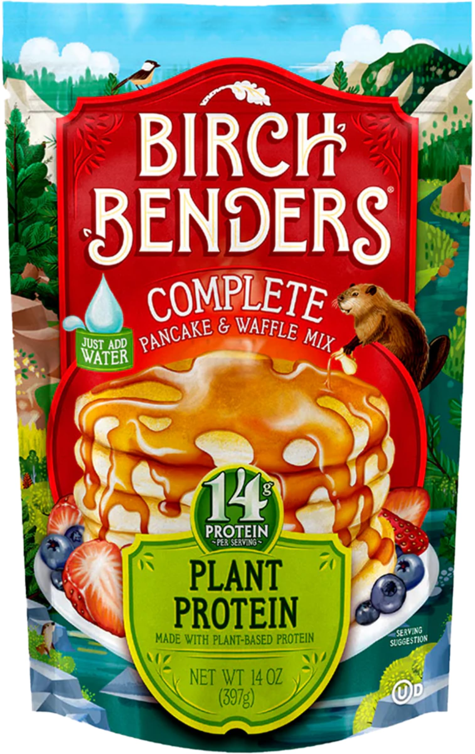 Birch Benders Plant Protein Pancake & Waffle Mix, 14 OZ