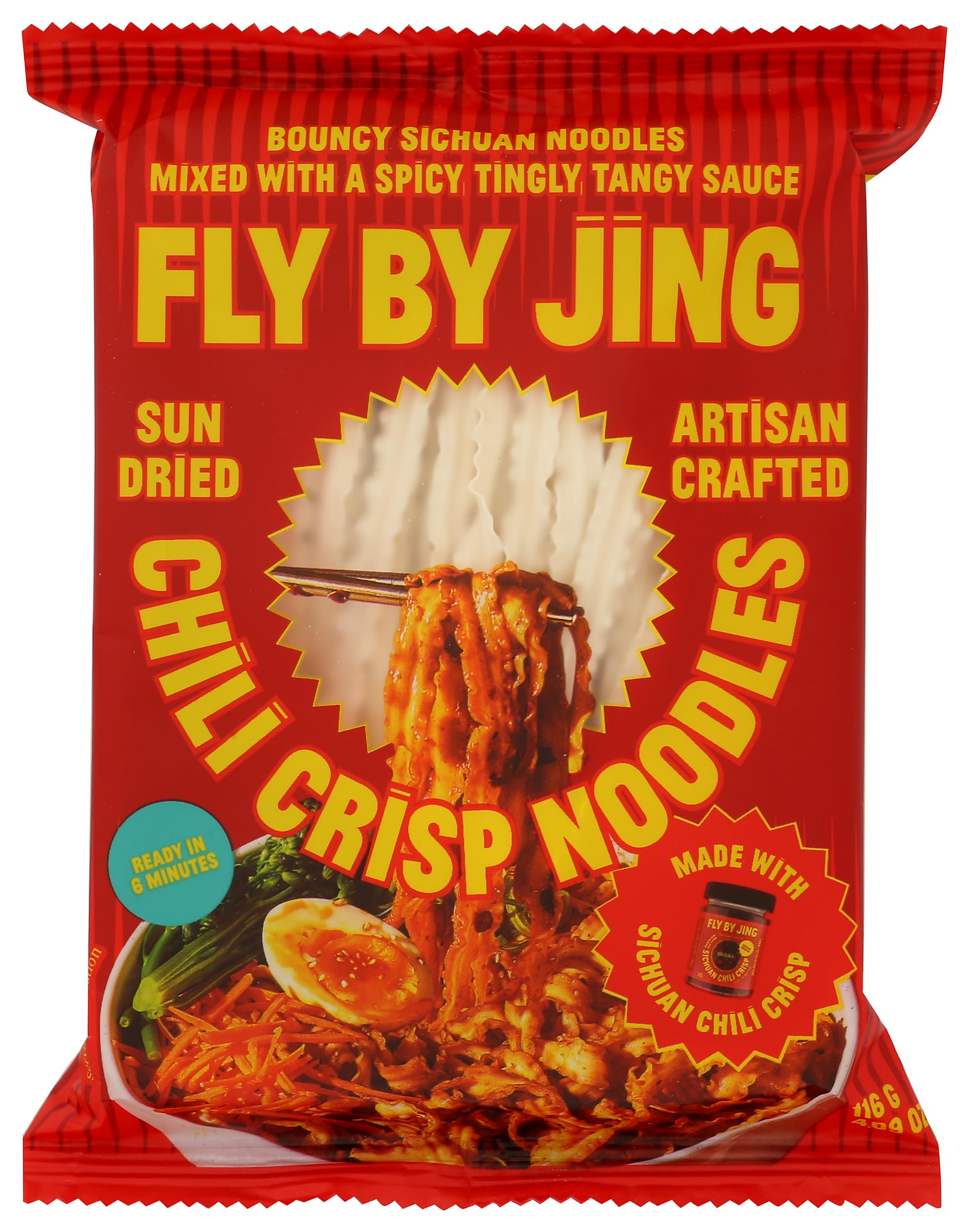 FLY BY JING Chlili Crisp Noodles Multipack, 14.0 OZ