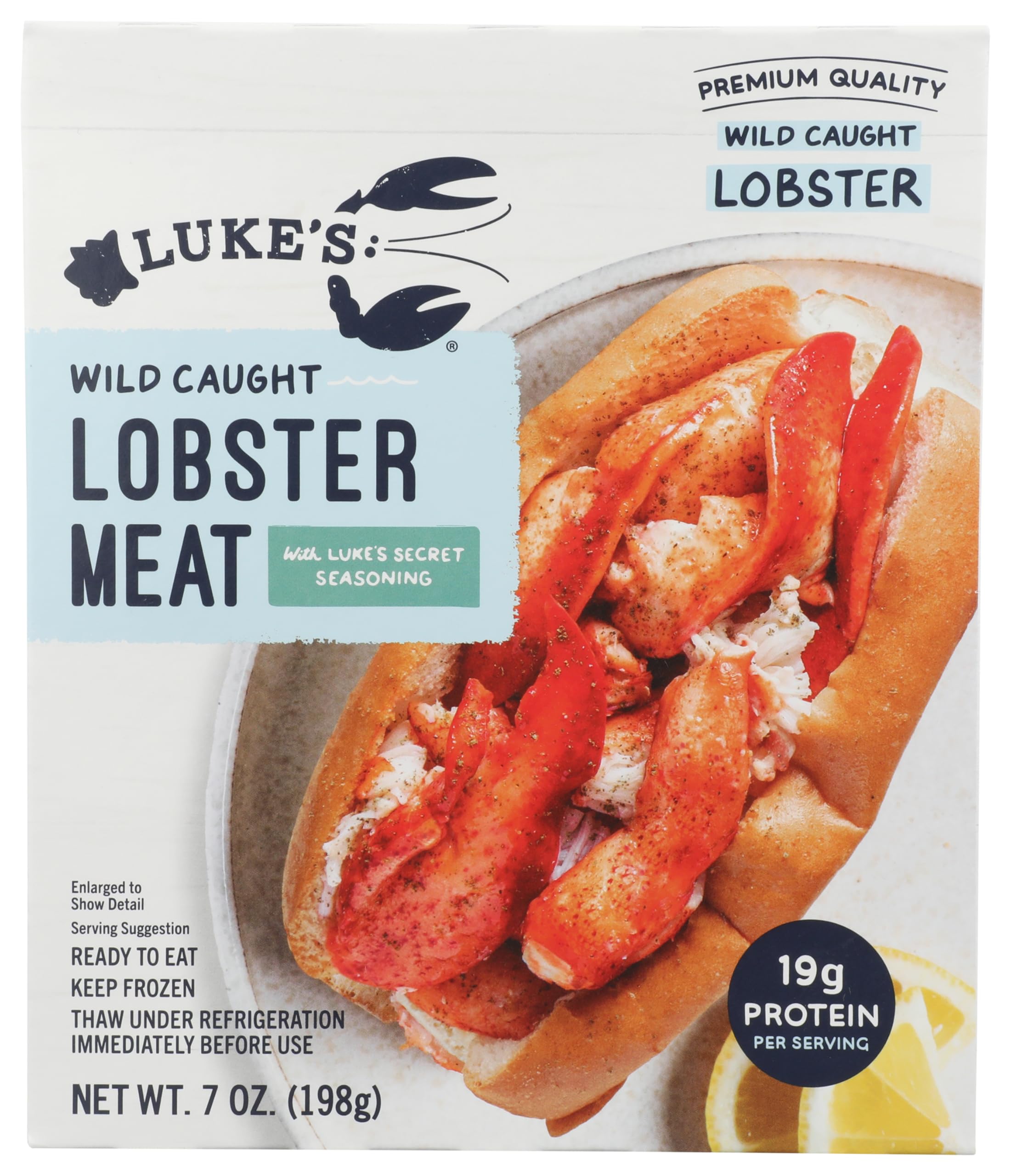 Lukes Lobster Lobster Meat with Luke's Secret Seasoning, 7 OZ