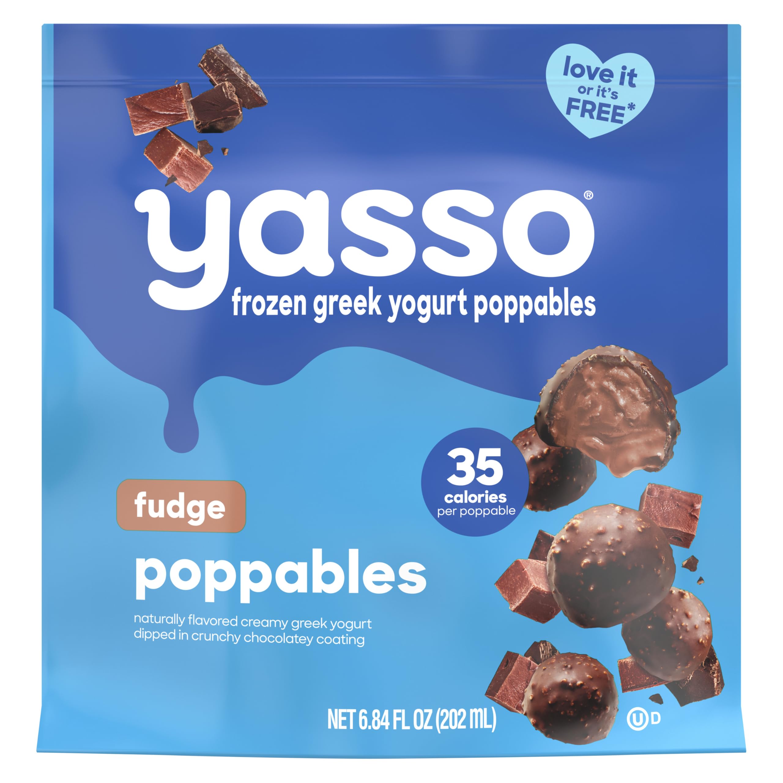 Poppables Frozen Greek Yogurt Fudge, 6.84 Fl Oz