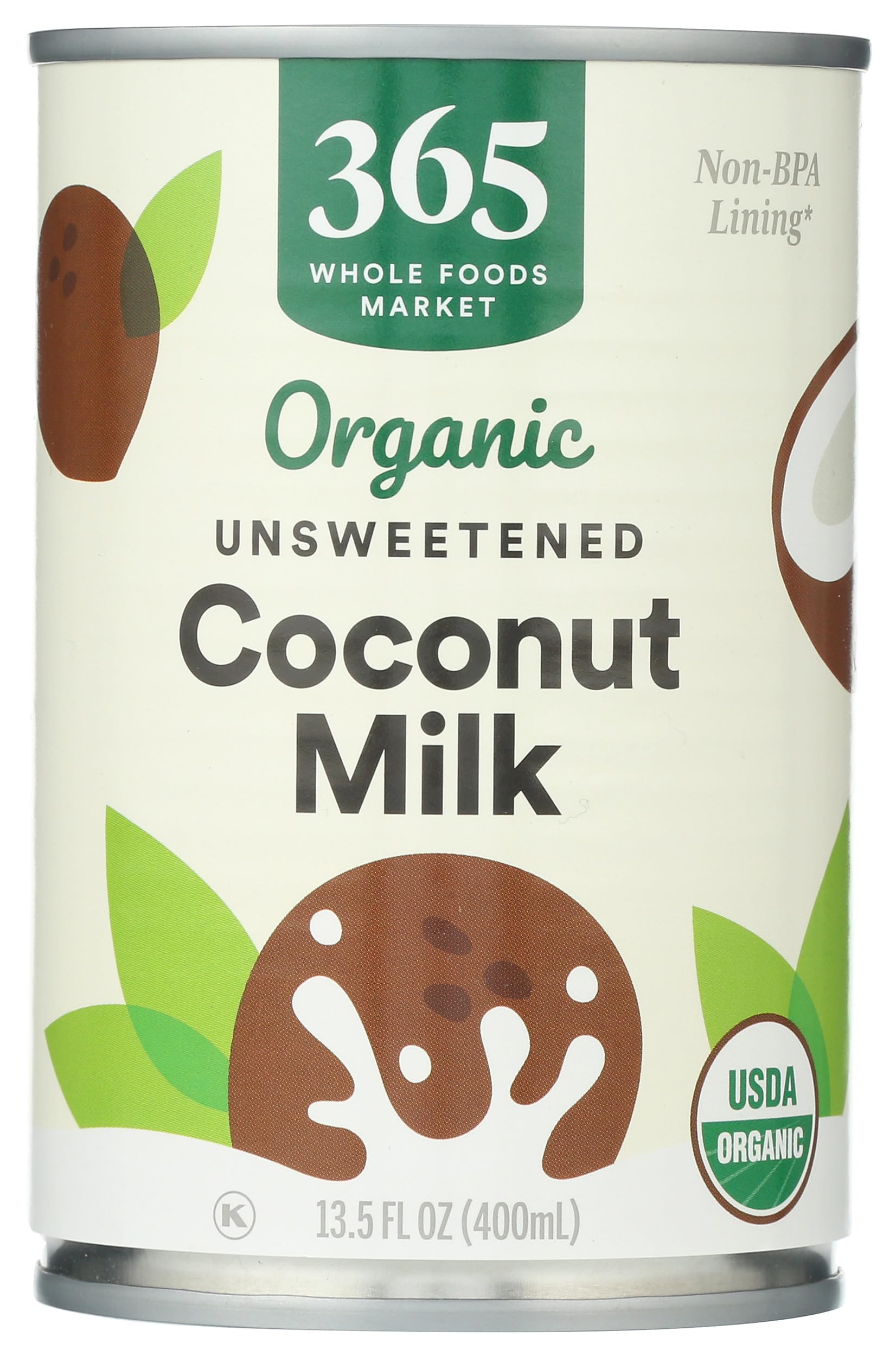 365 by Whole Foods Market Organic Coconut Milk, 13.5 Fl Oz