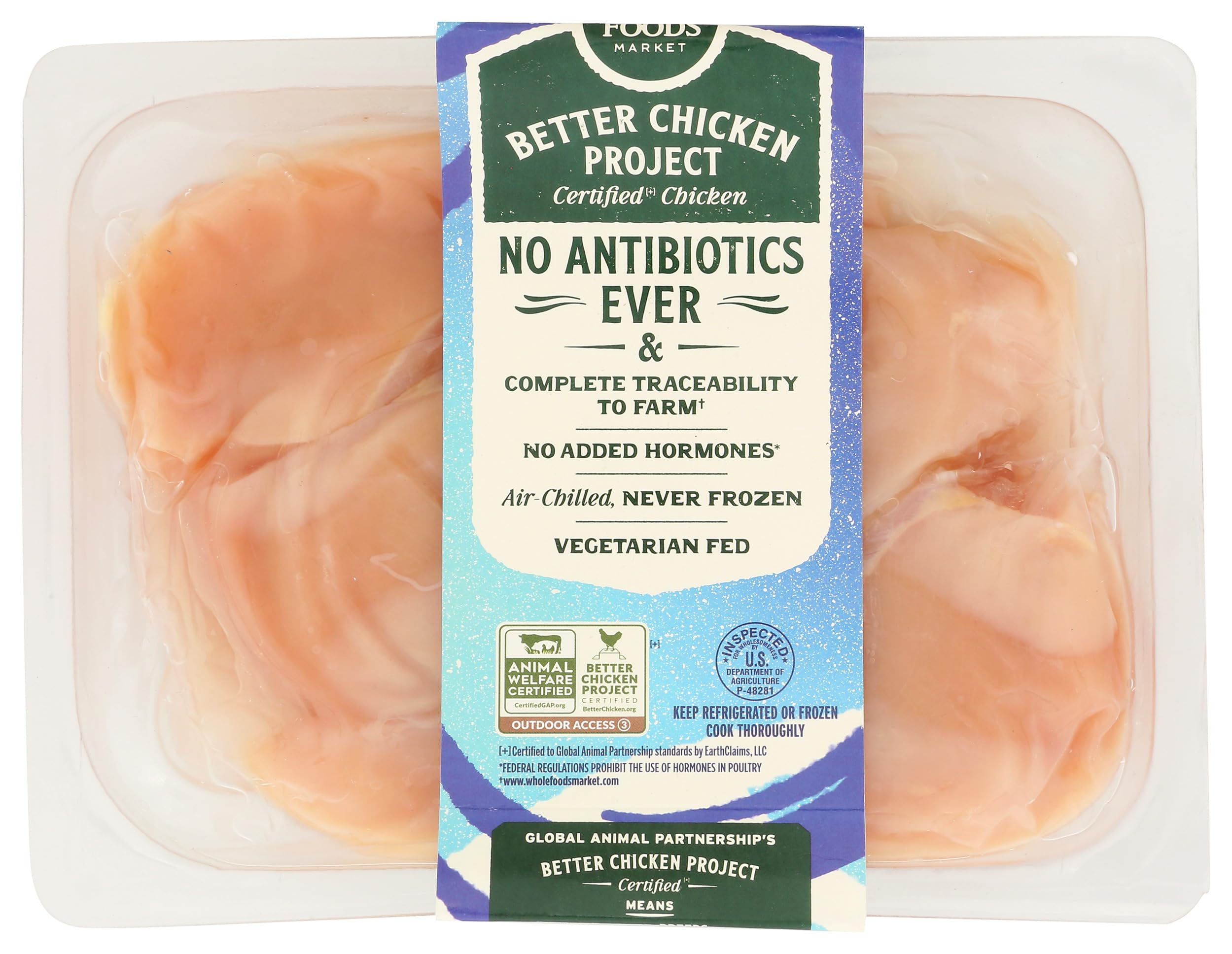 Whole Foods Market Better Chicken B/S Breasts