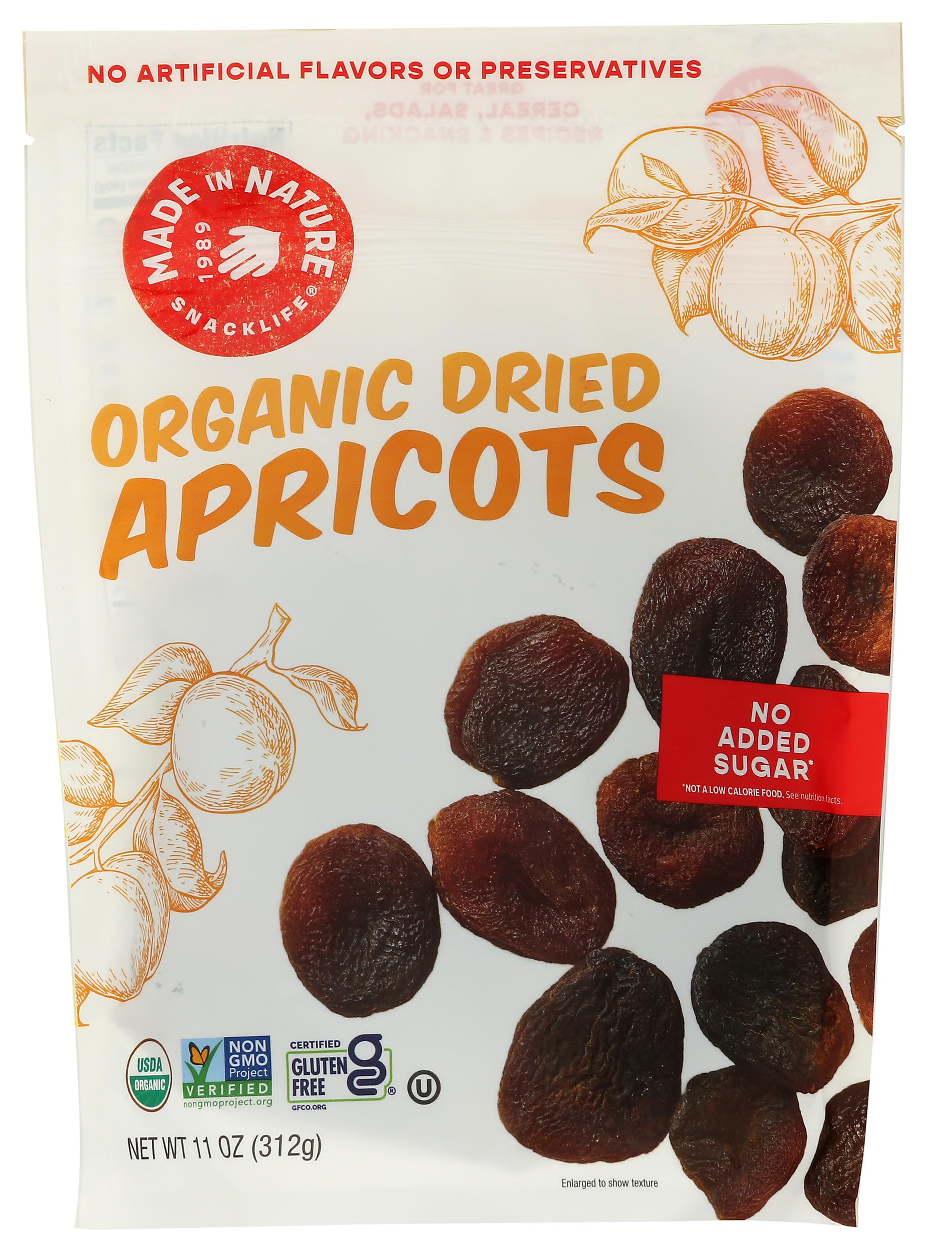 Made in Nature Organic Apricots Dried, 11 OZ