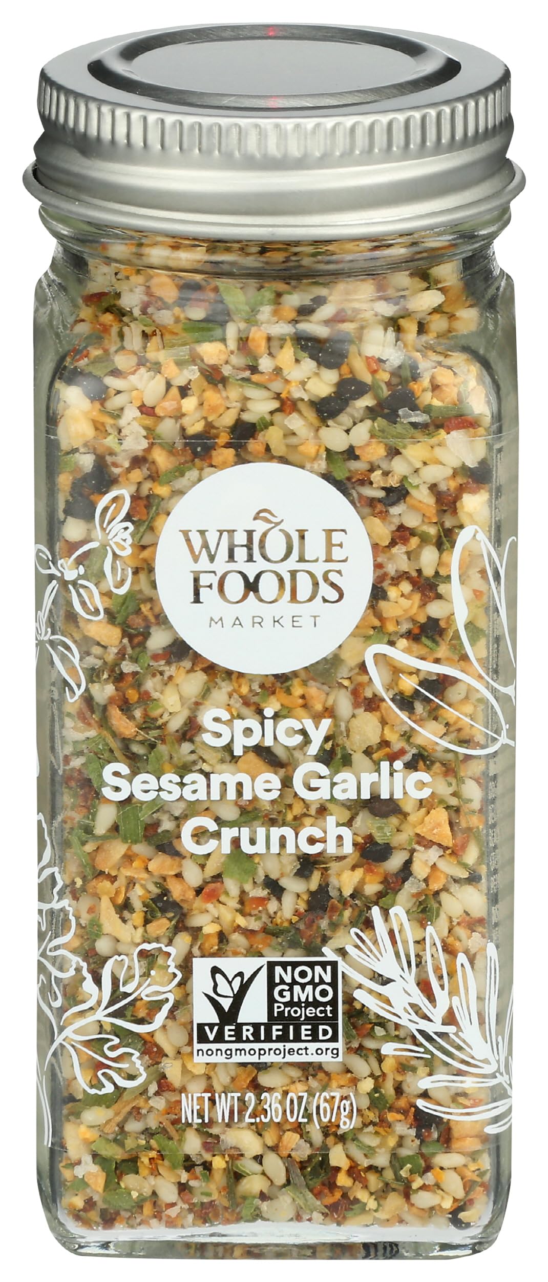 Seasoning, Spicy Sesame Garlic Crunch, 2.36 Ounce