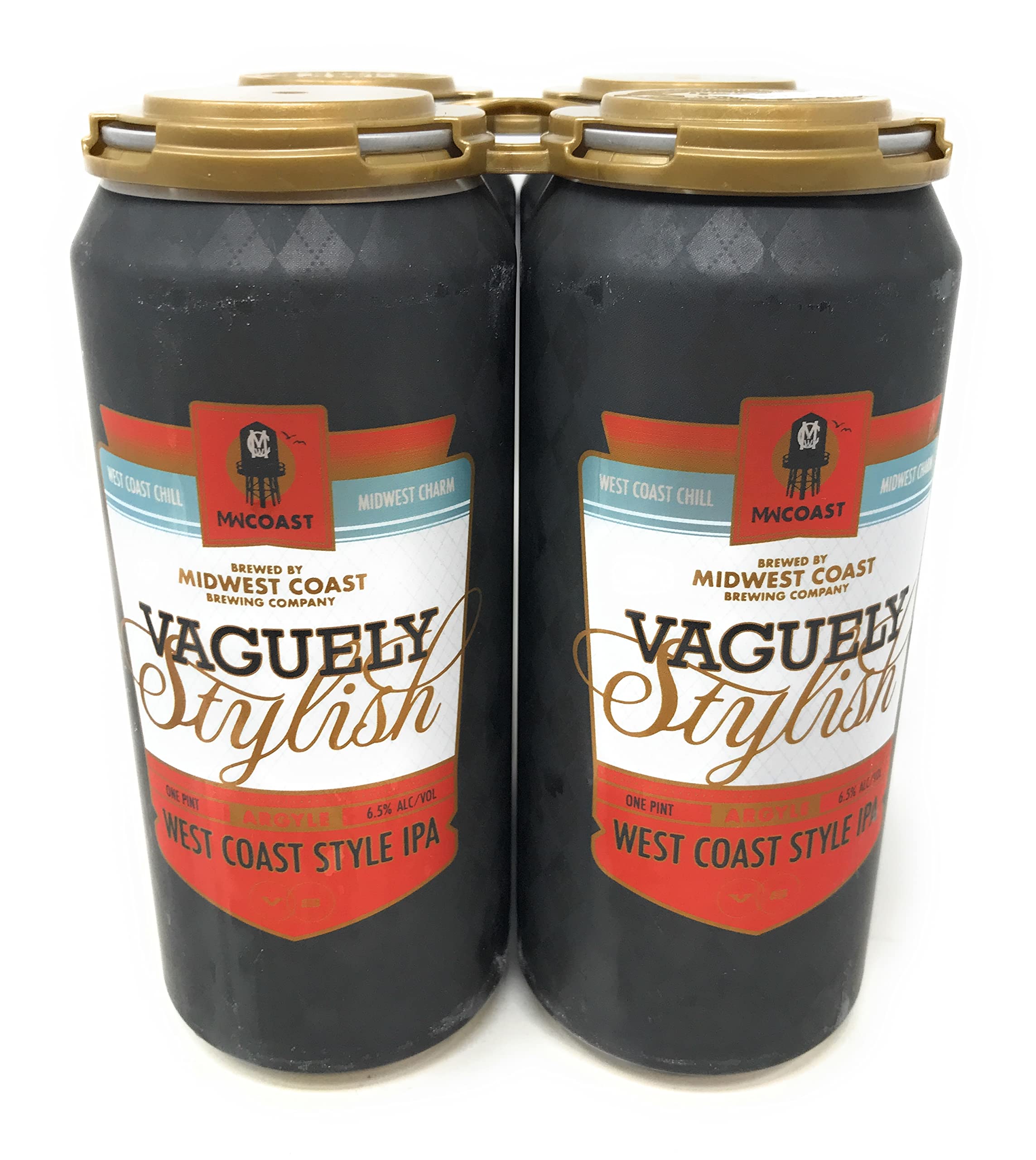 Midwest Coast, IPA Vaguely Stylish Argyle, 4pk, 16 Fl Oz Cans