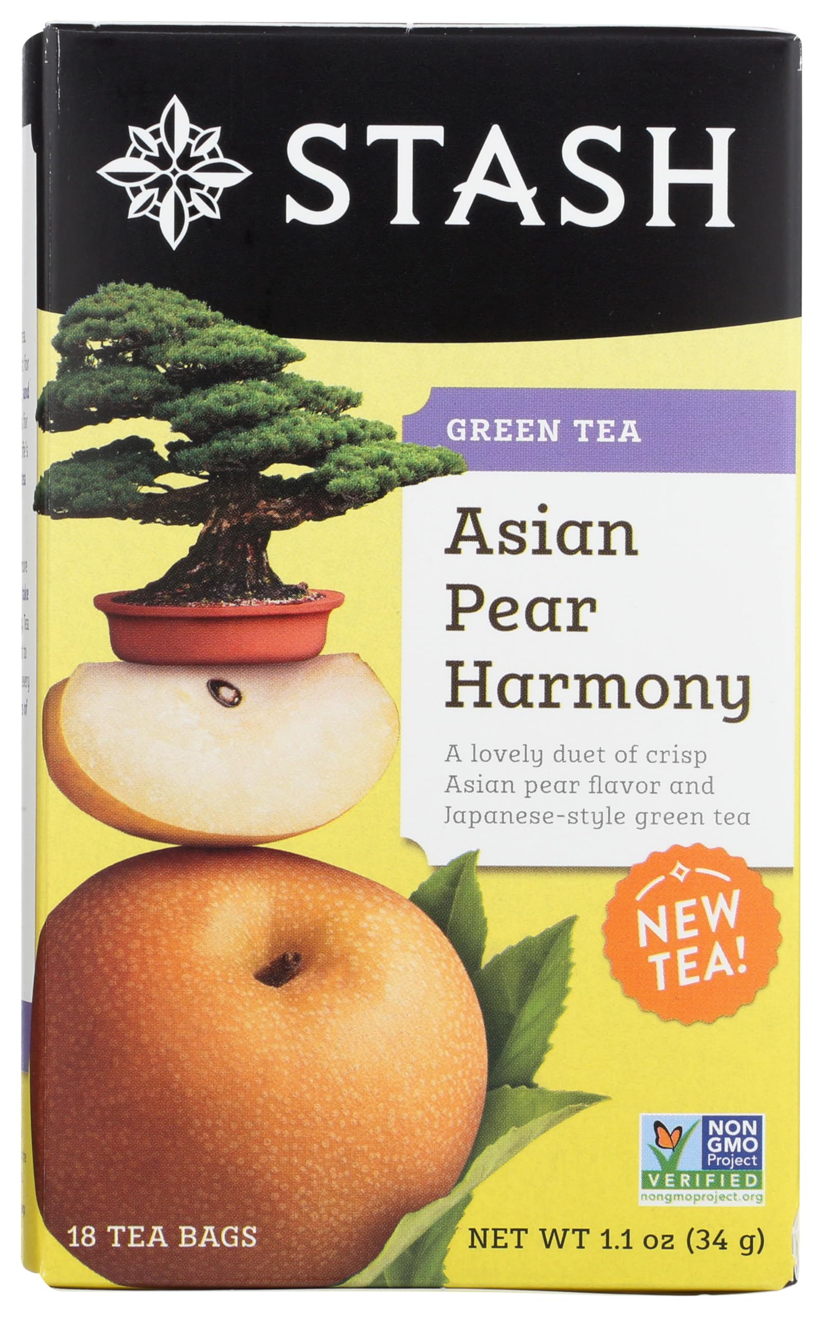 Asian Pear Harmony GreenTea Stash Tea 18 Bag