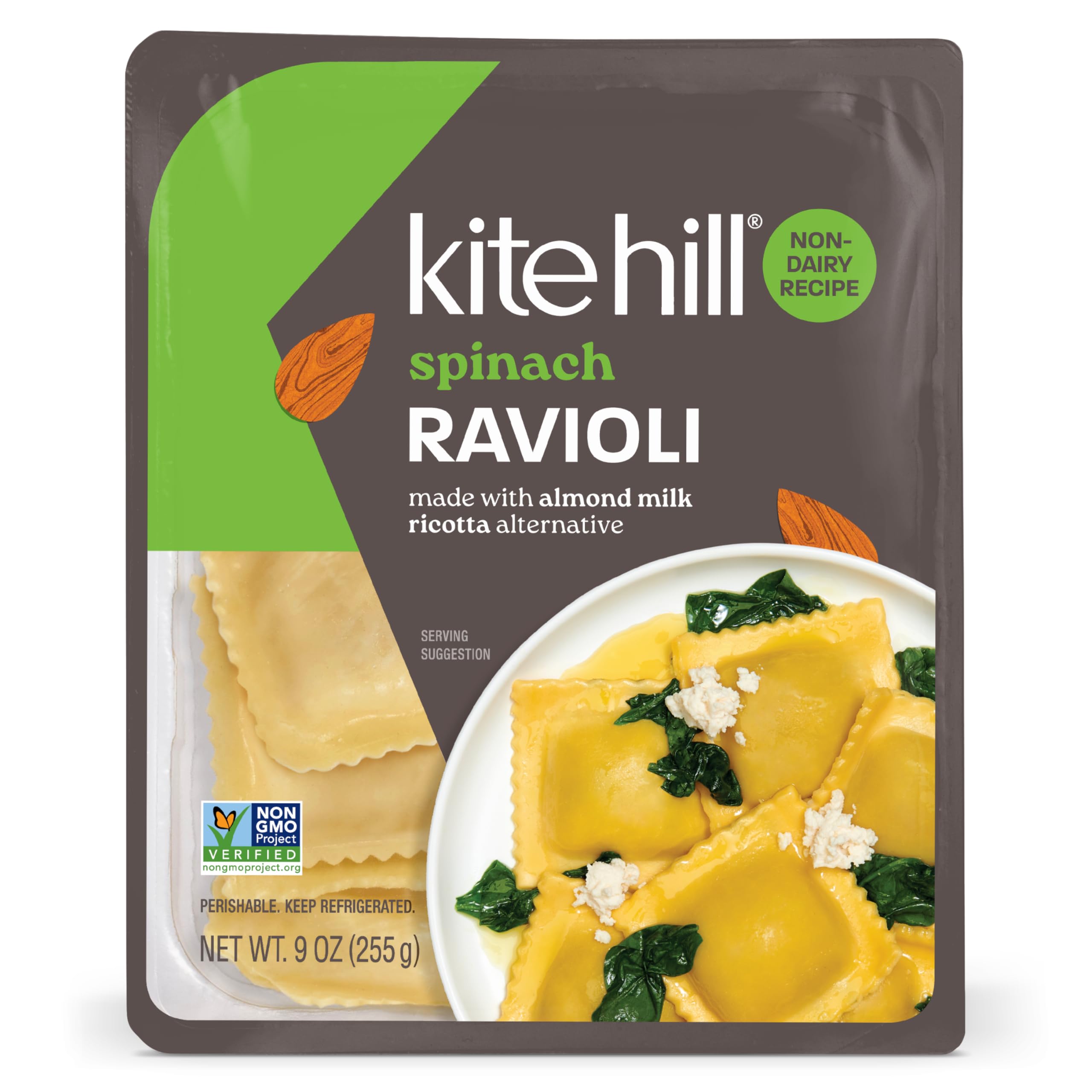 Kite Hill Ravioli Spinach Ricotta, 9 Ounce