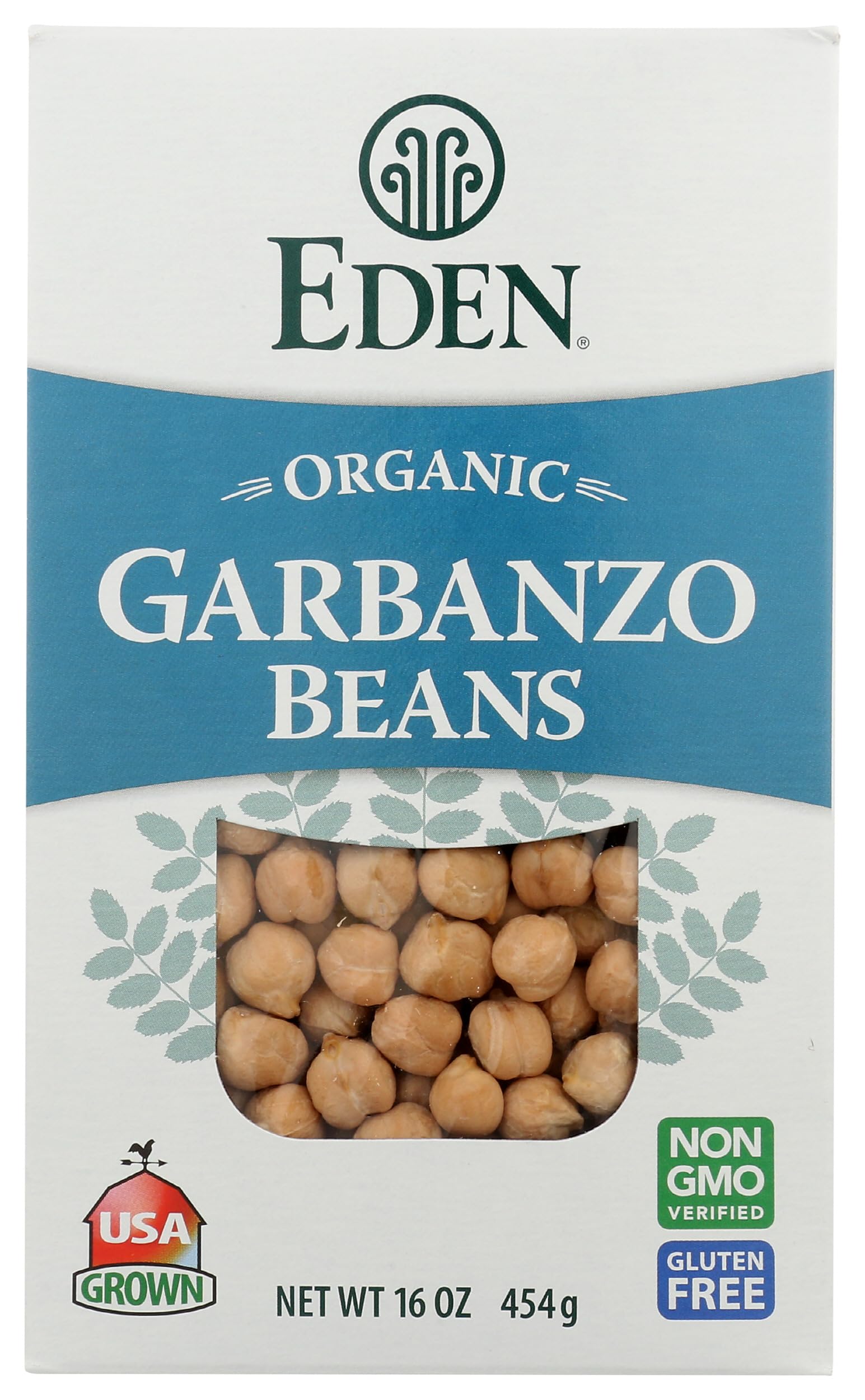Eden Organic Garbanzo Beans, No Salt Added, 16 oz