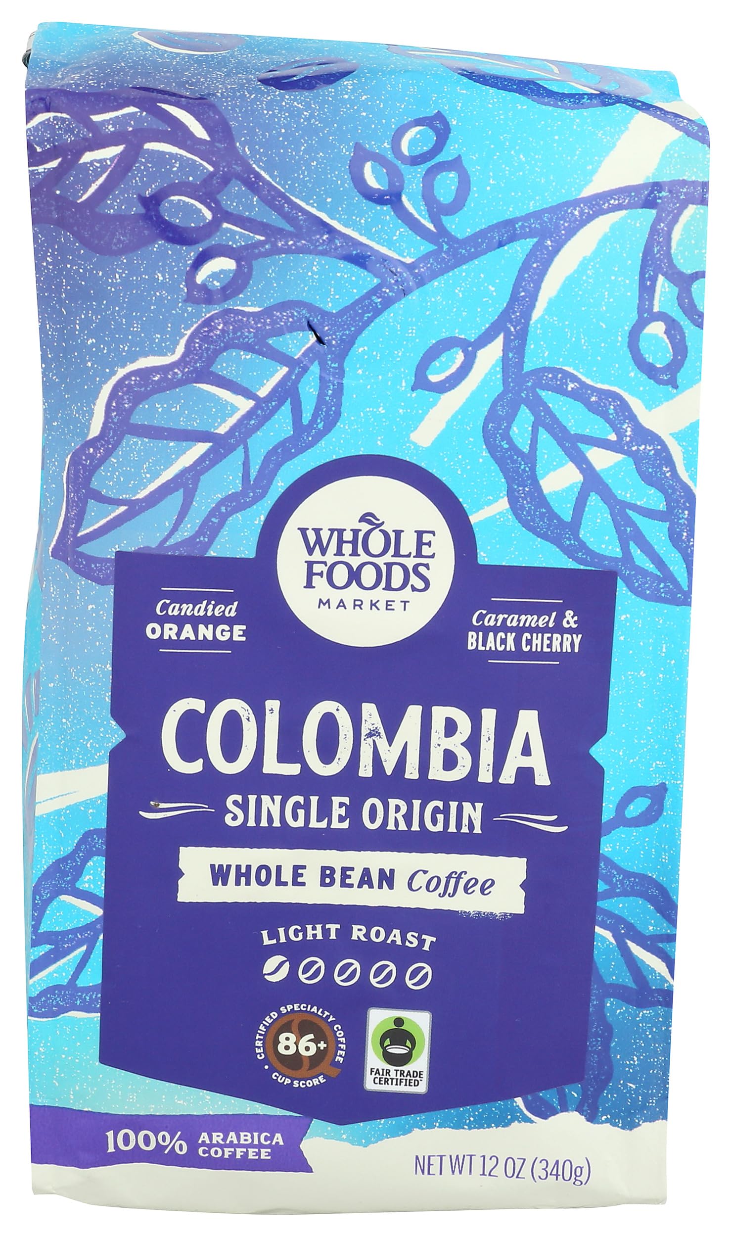 Coffee Columbia Whole Bean, 12 Ounce