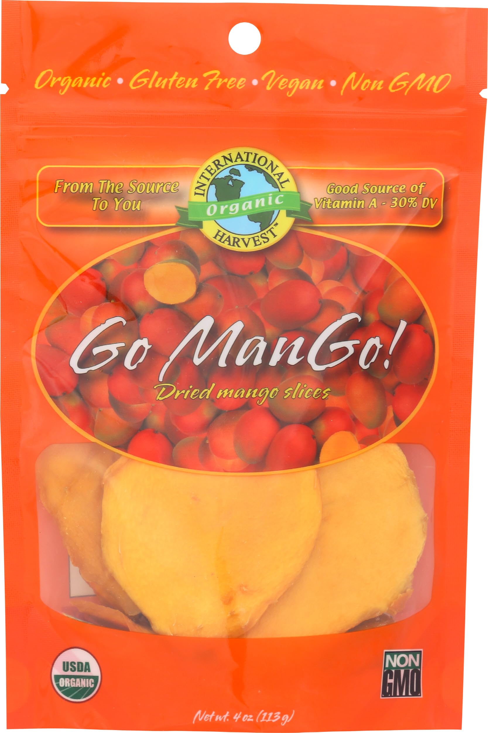 International Harvest Organic Dried Mango (4 ounce)
