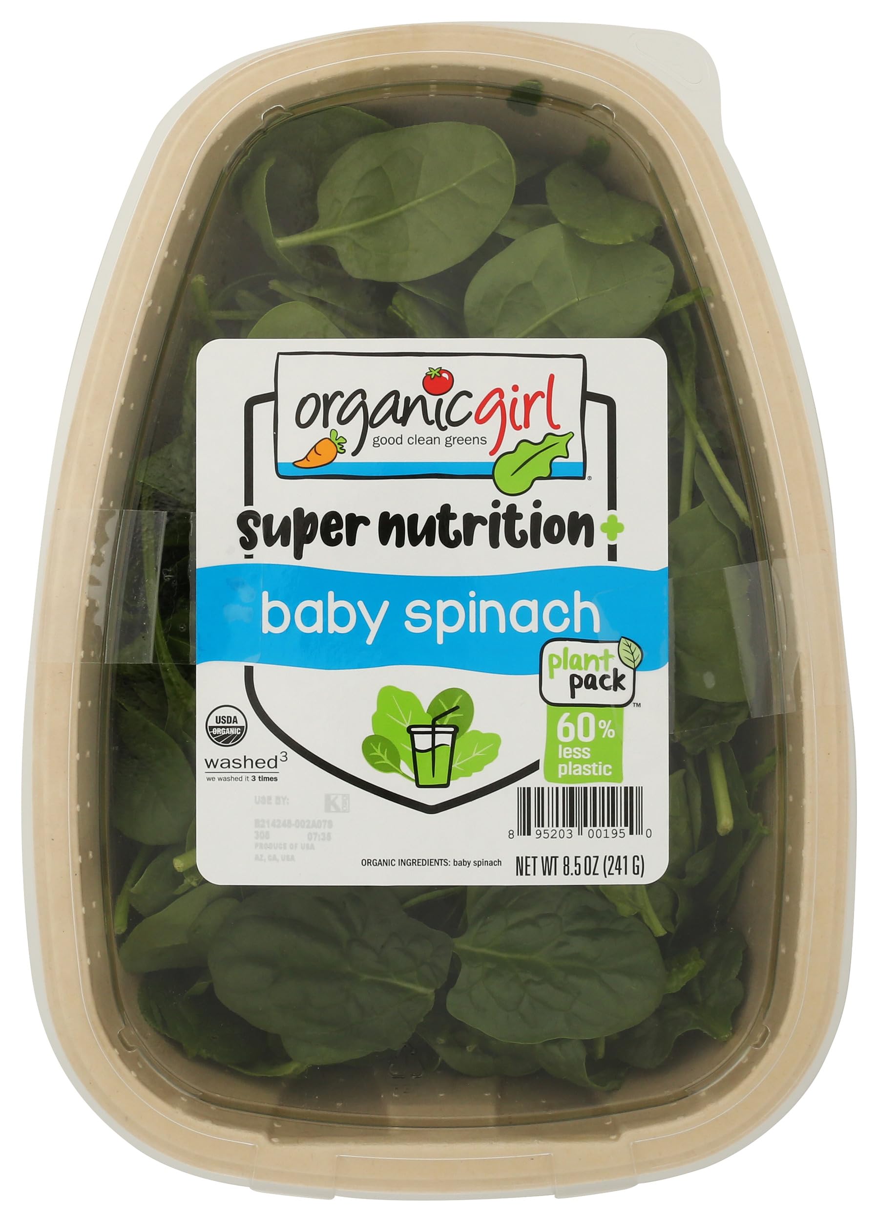 Organic Girl Organic Baby Spinach, 8.5 OZ