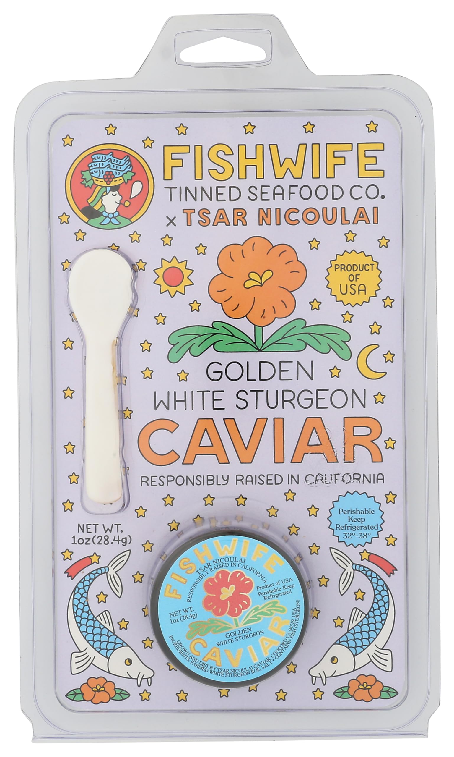 Fish Wife Caviar Golden White Reserve, 1 OZ