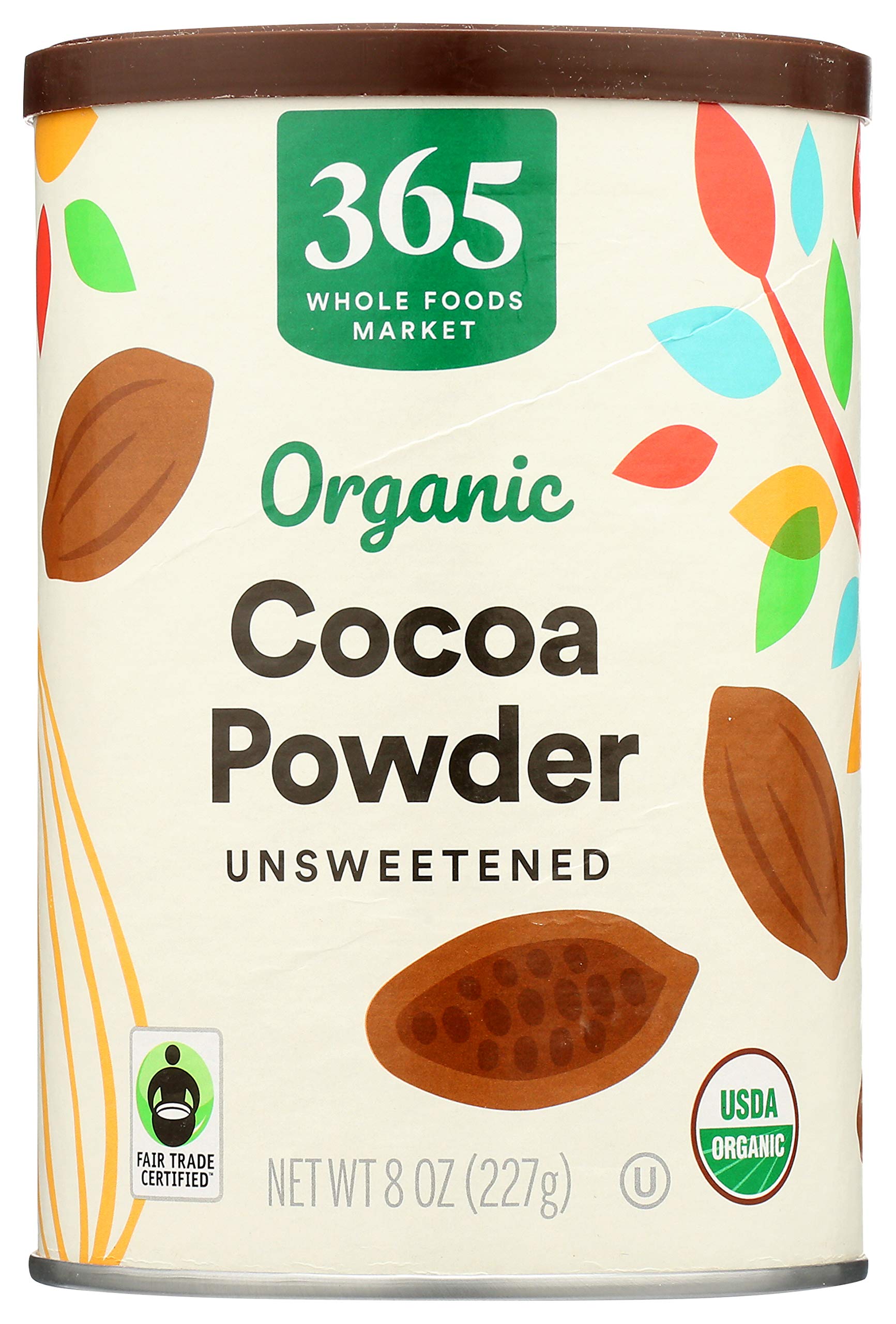 Organic Cocoa Powder, Unsweetened, 8 Ounce