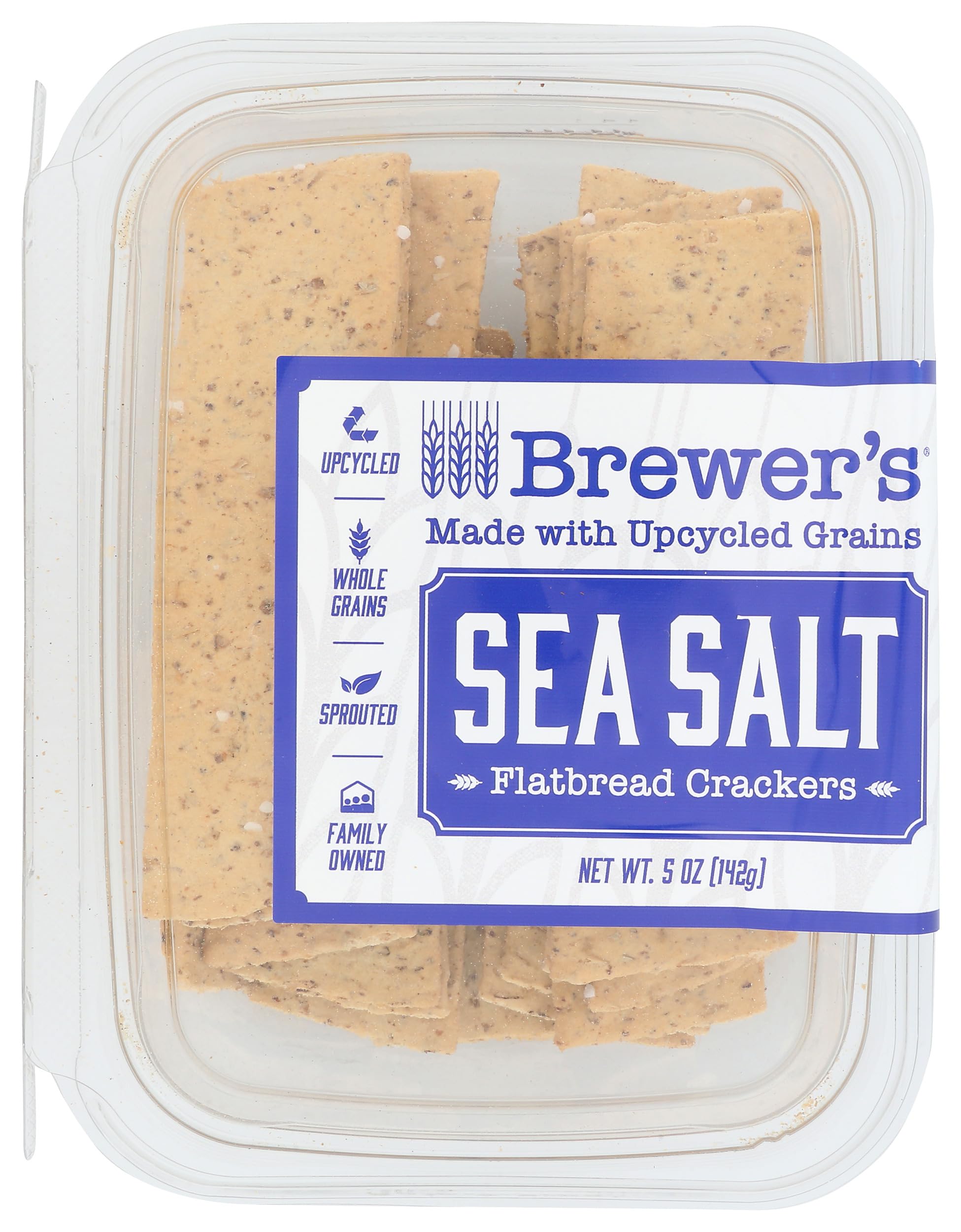 Brewer's Sea Salt Flatbread Crackers, 5 OZ
