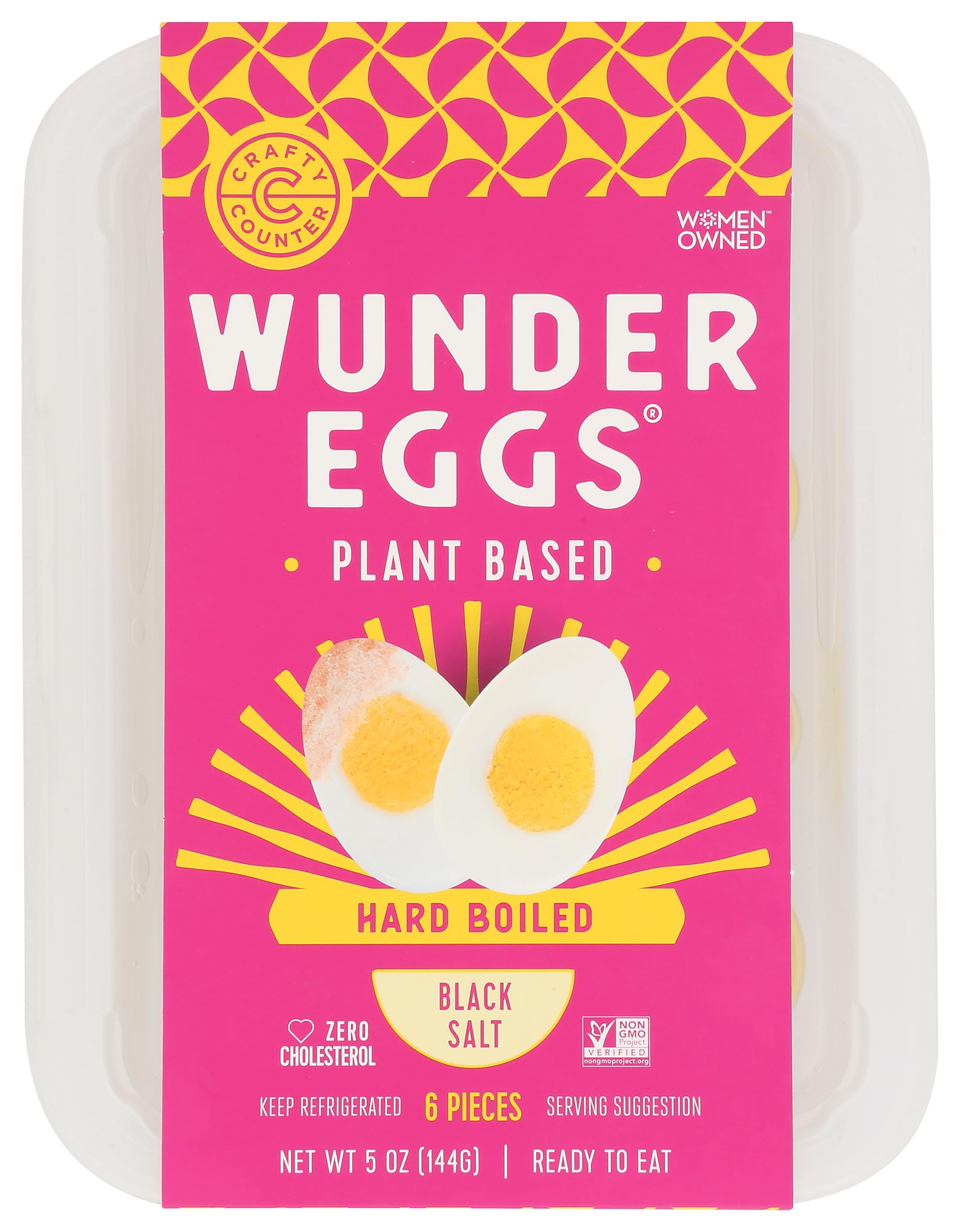 WunderEggs Vegan Hardboiled Eggs, 5 Ounce