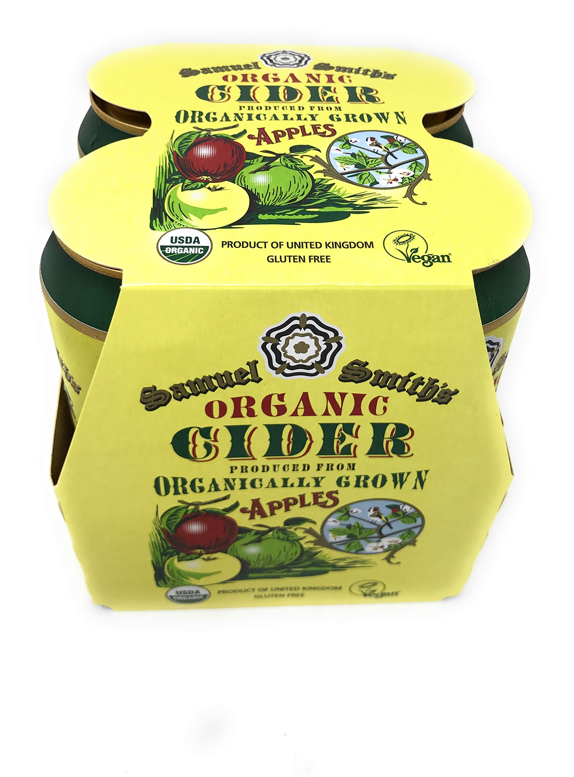 Samuel Smith's Old Brewery, Cider Organic Apple, 4pk, 14.9 Fl Oz Cans