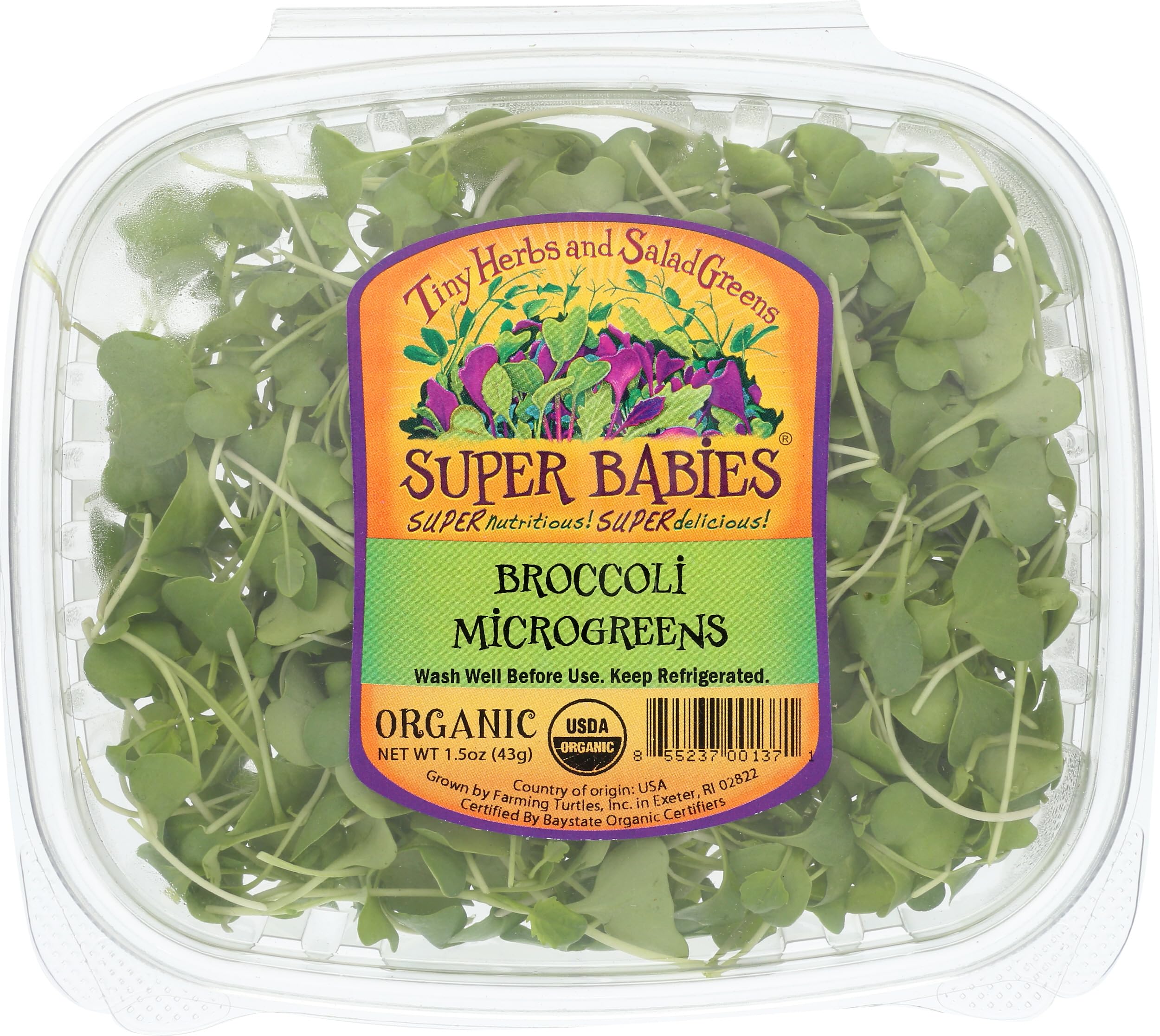 FARMING TURTLES INC Organic Broccoli Microgreens, 1.5 OZ