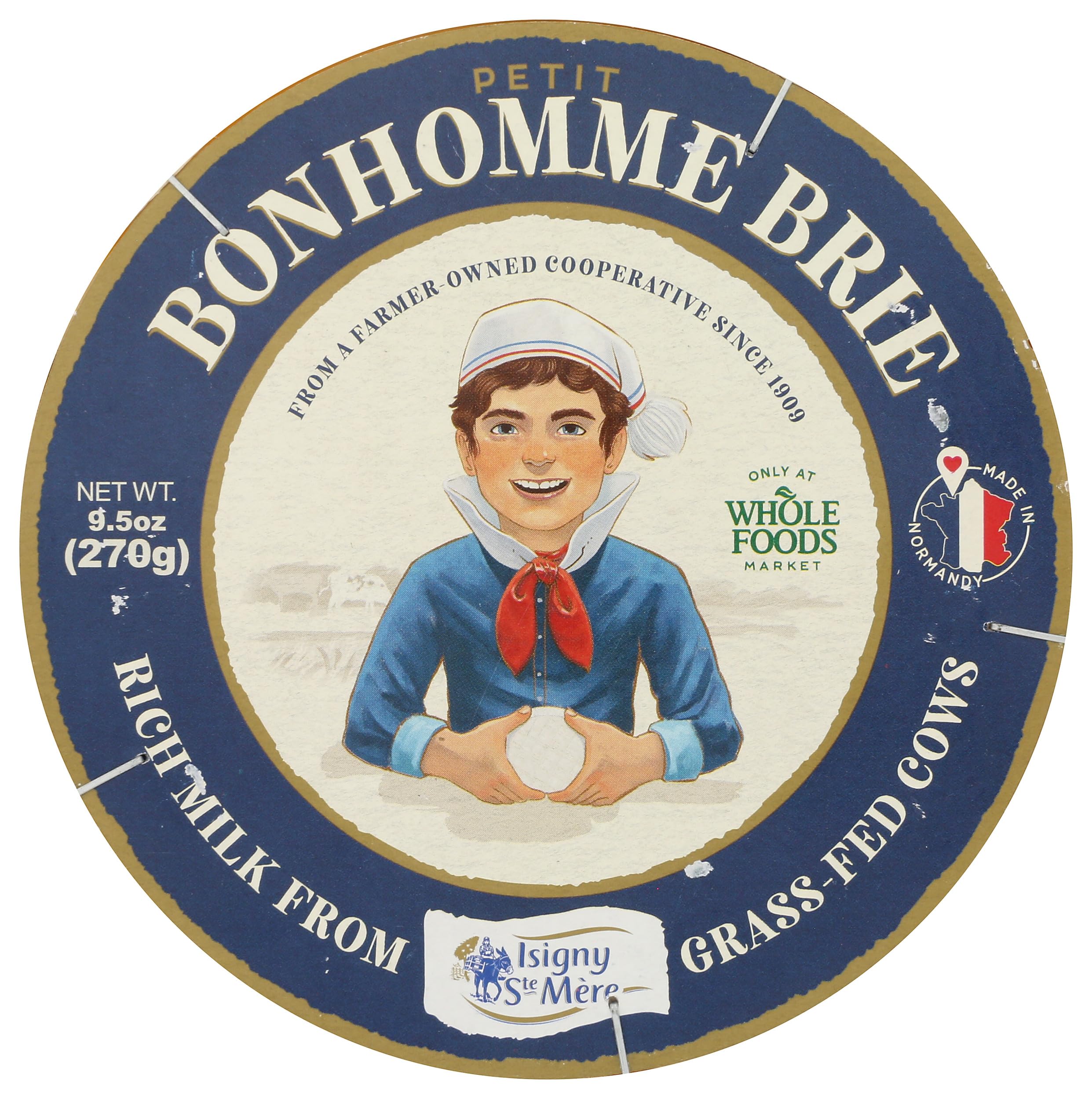 Isigny Ste Mere Petit Bonhomme Double Cream Brie, 9.5 OZ
