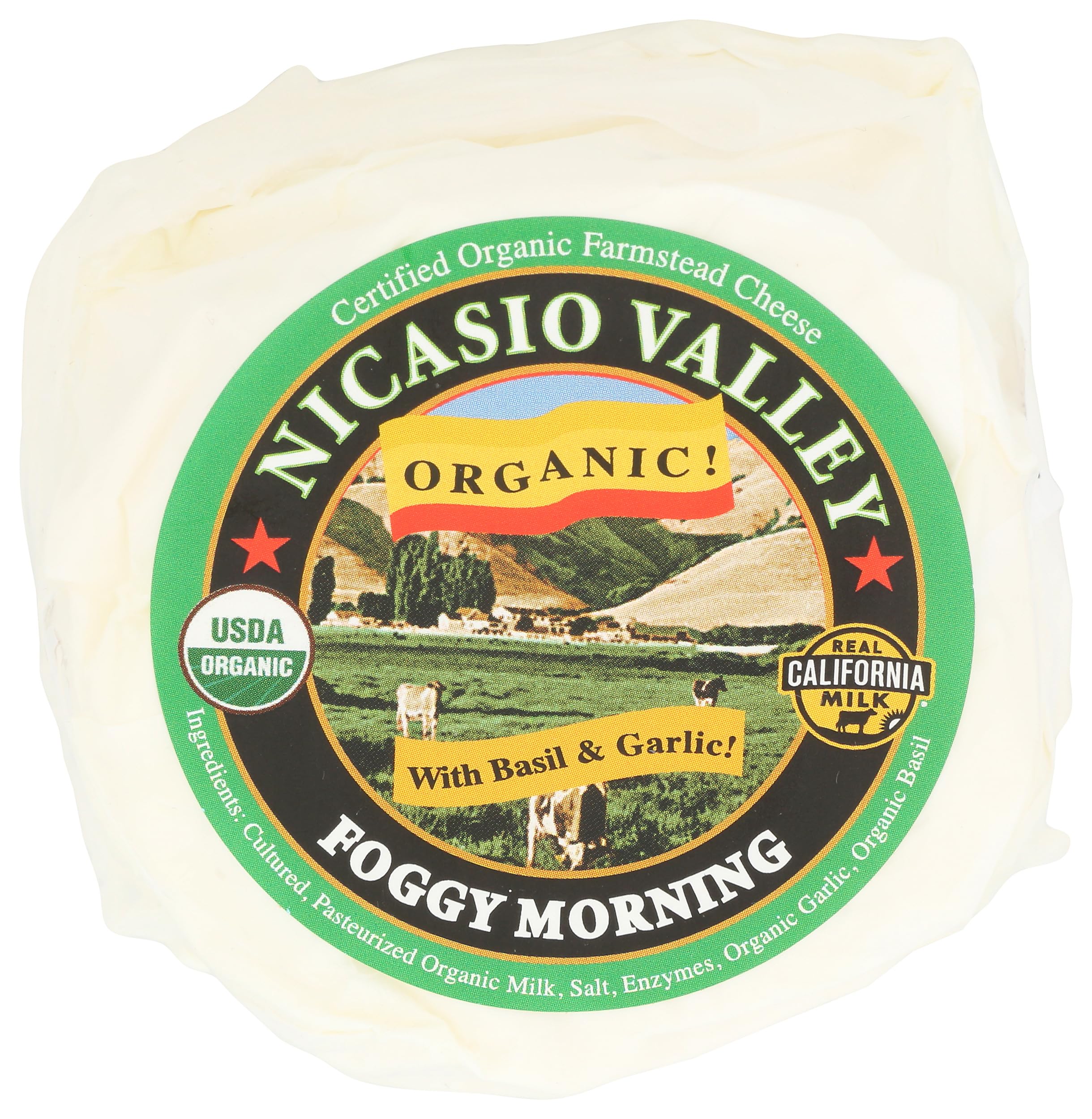 Nicasio, Foggy Morning Basil Garlic Organic Prepack, 6 Ounce